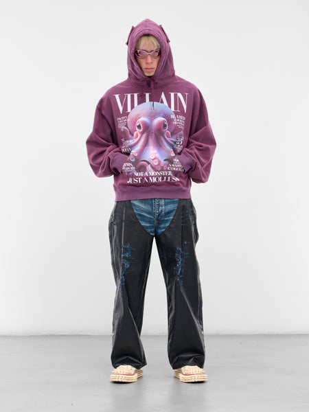 Purple Octopus Villain Hoodie (25AW47CS410-PURPLE) Purple Octopus Villain Hoodie (25AW47CS410-PURPLE)