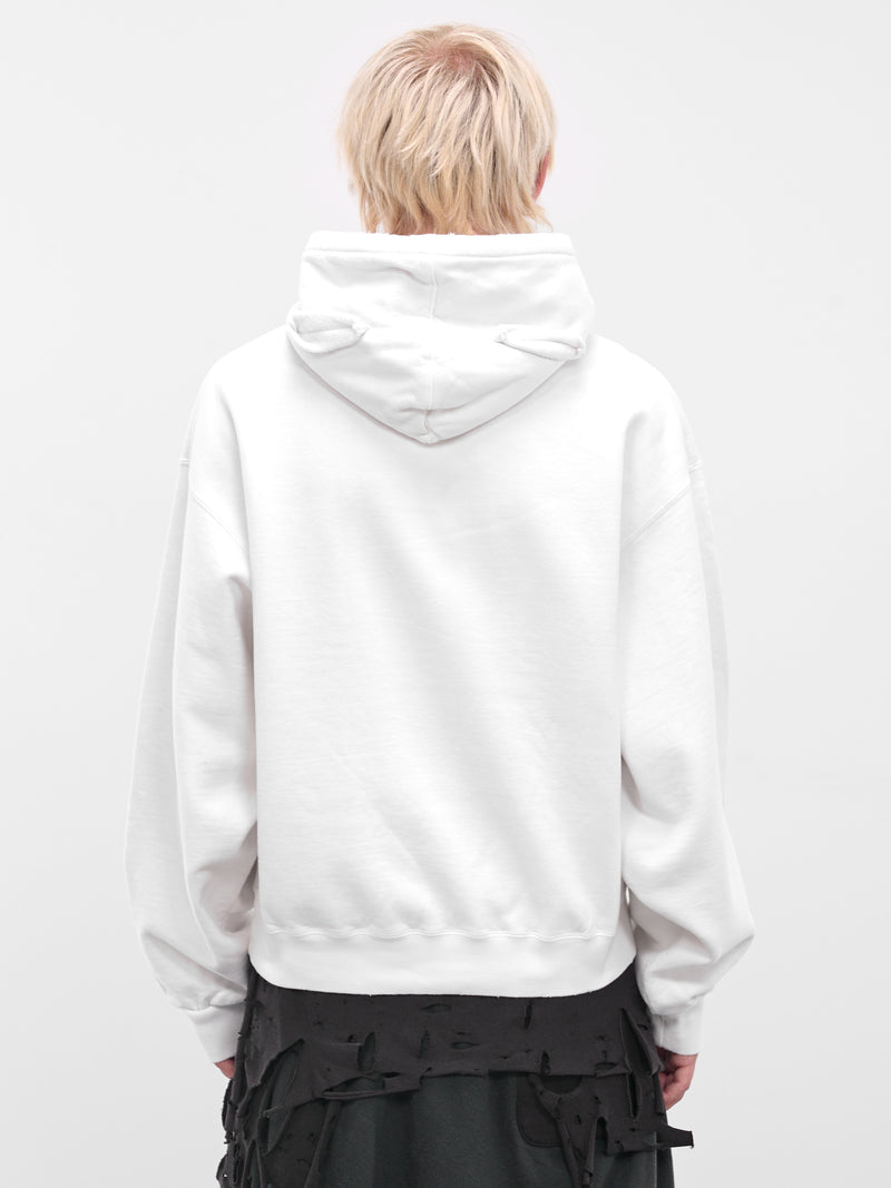 White Ghost Villain Hoodie (25AW47CS410-WHITE)