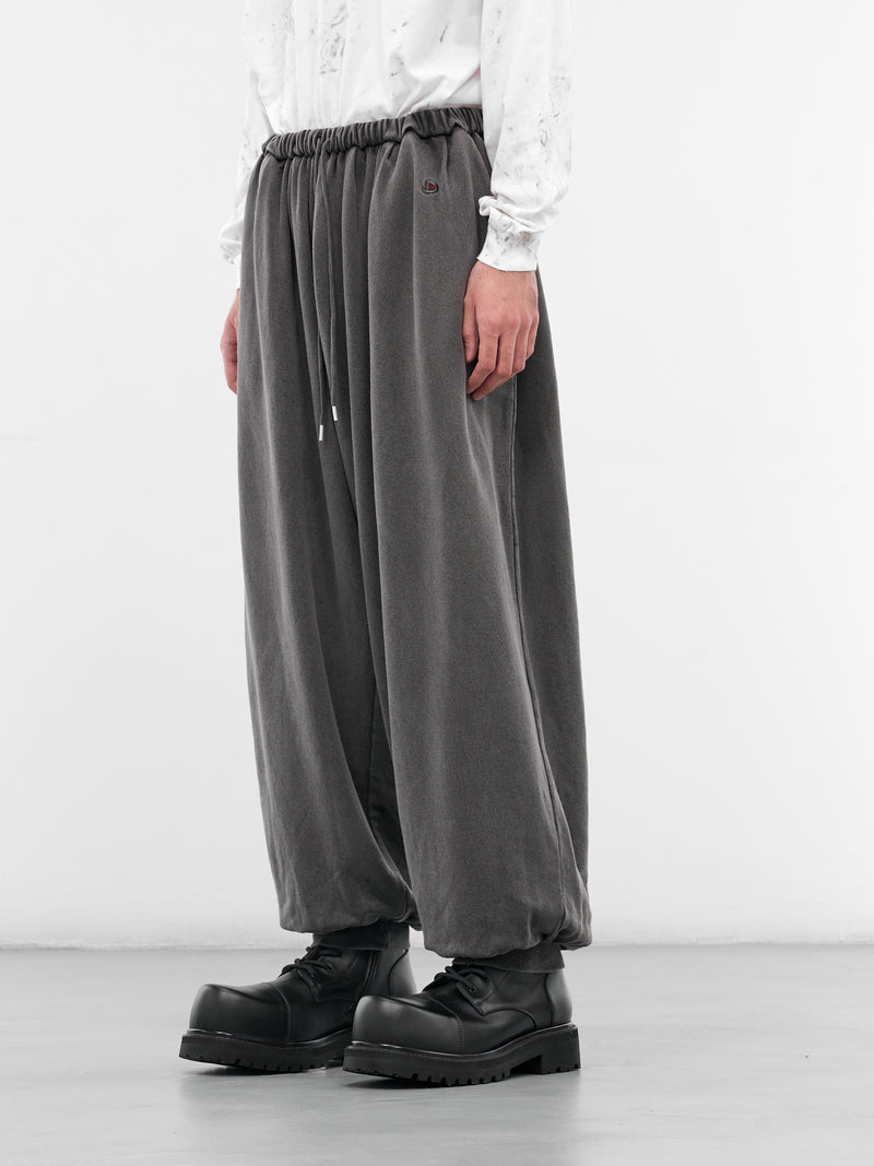 Black Wash Baggy Joggers (25AW49PT319-BLACK)