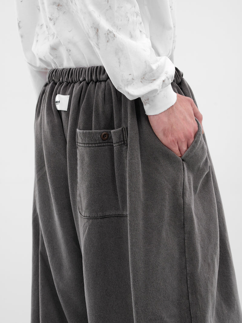 Black Wash Baggy Joggers (25AW49PT319-BLACK)