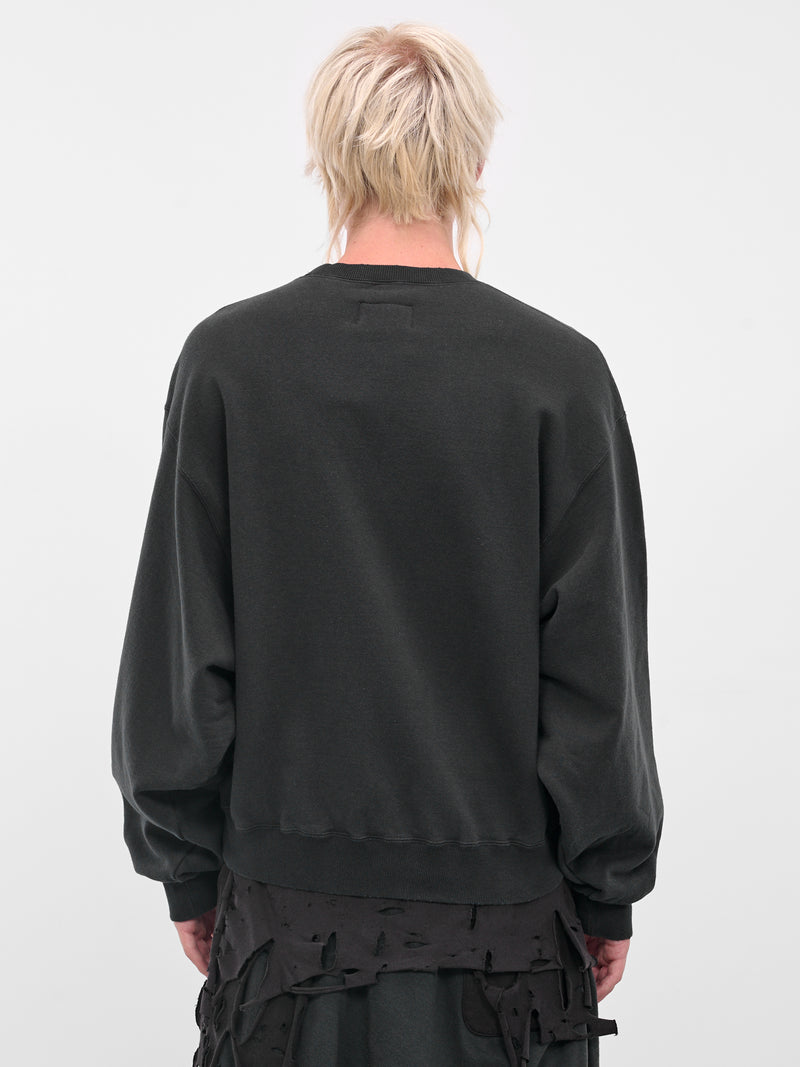 Black Raven Villain Crewneck Sweatshirt (25AW53CS412-BLACK)