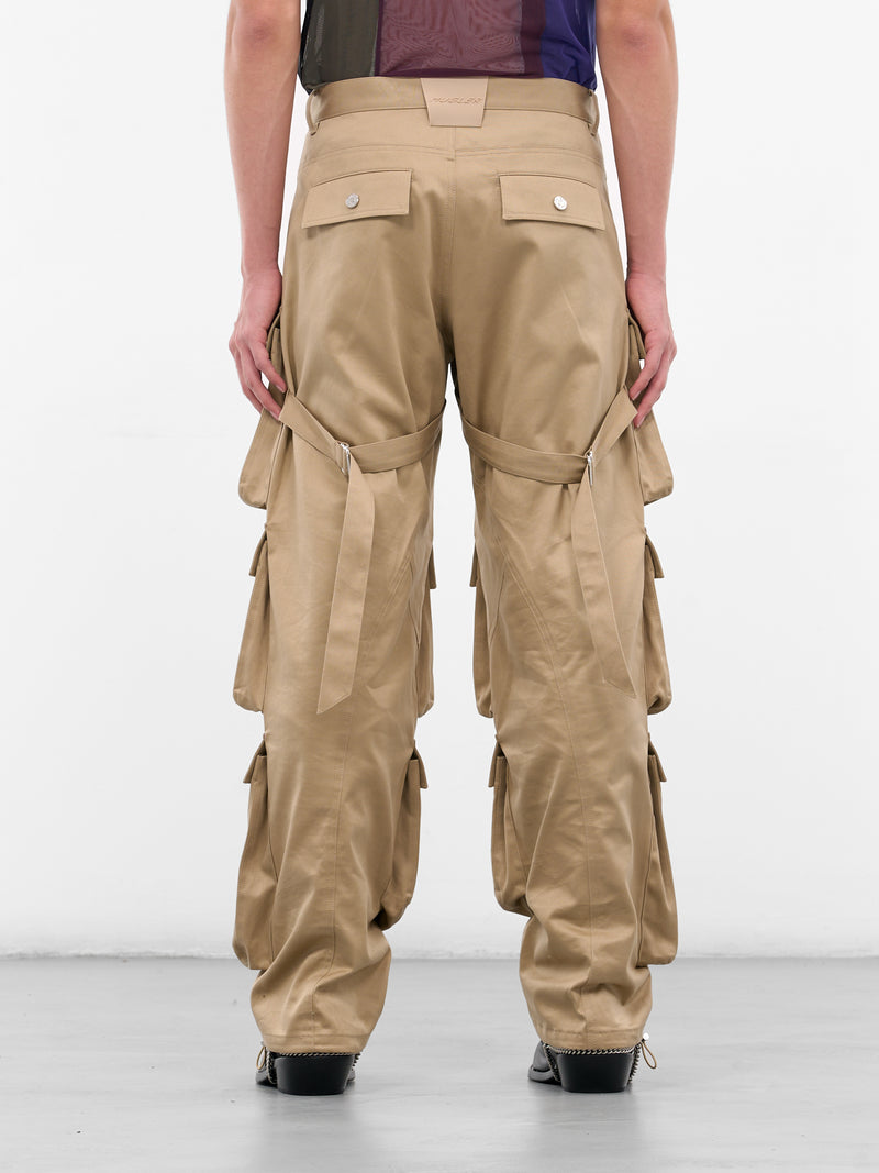Beige Multi Pocket Cargo Pants (25F1PA0483264-BEIGE)