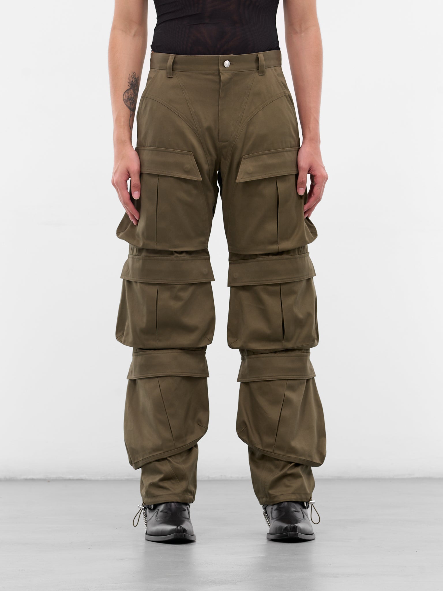Khaki Multi Pocket Cargo Pants (25F1PA0483264-KAKI)