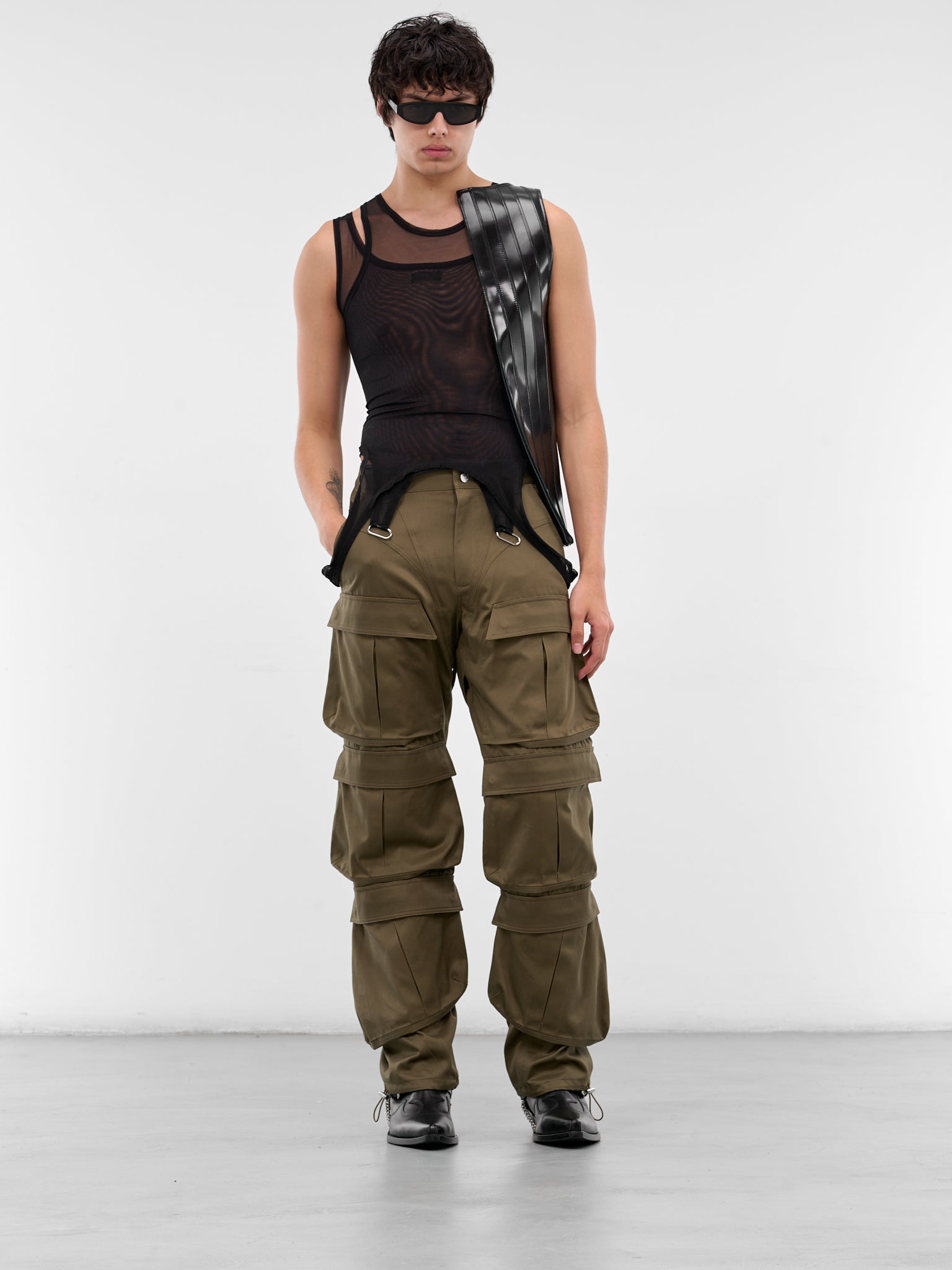 Khaki Multi Pocket Cargo Pants (25F1PA0483264-KAKI)