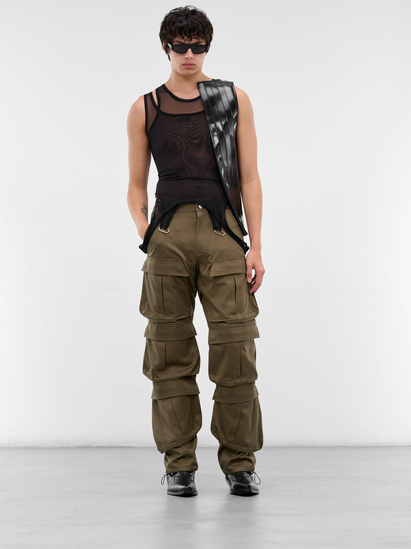 Khaki Multi Pocket Cargo Pants (25F1PA0483264-KAKI)