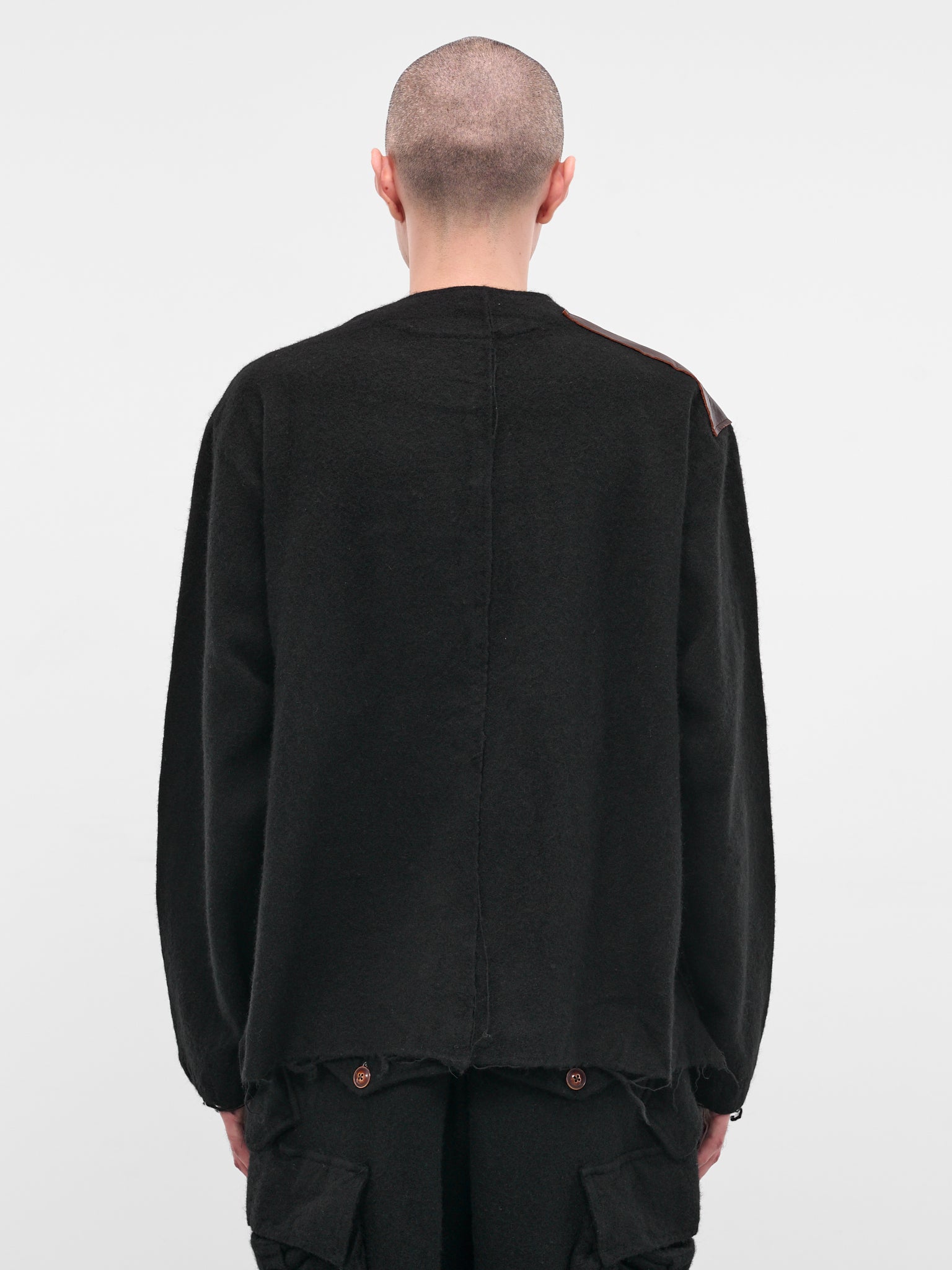 Black Wool Asymmetric Jacket (25FW-JK-08-BLACK)