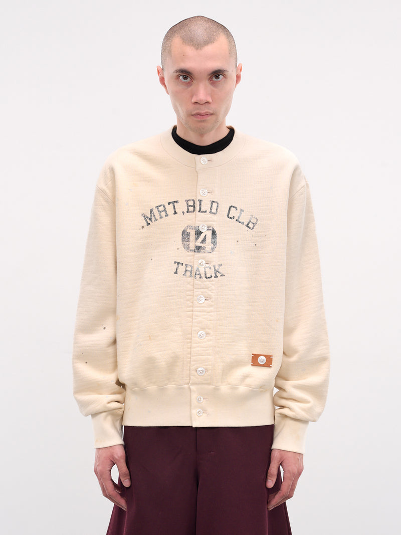 Oatmeal Vintage Crewneck Sweatshirt Cardigan (25FW-T-03-OATMEAL)