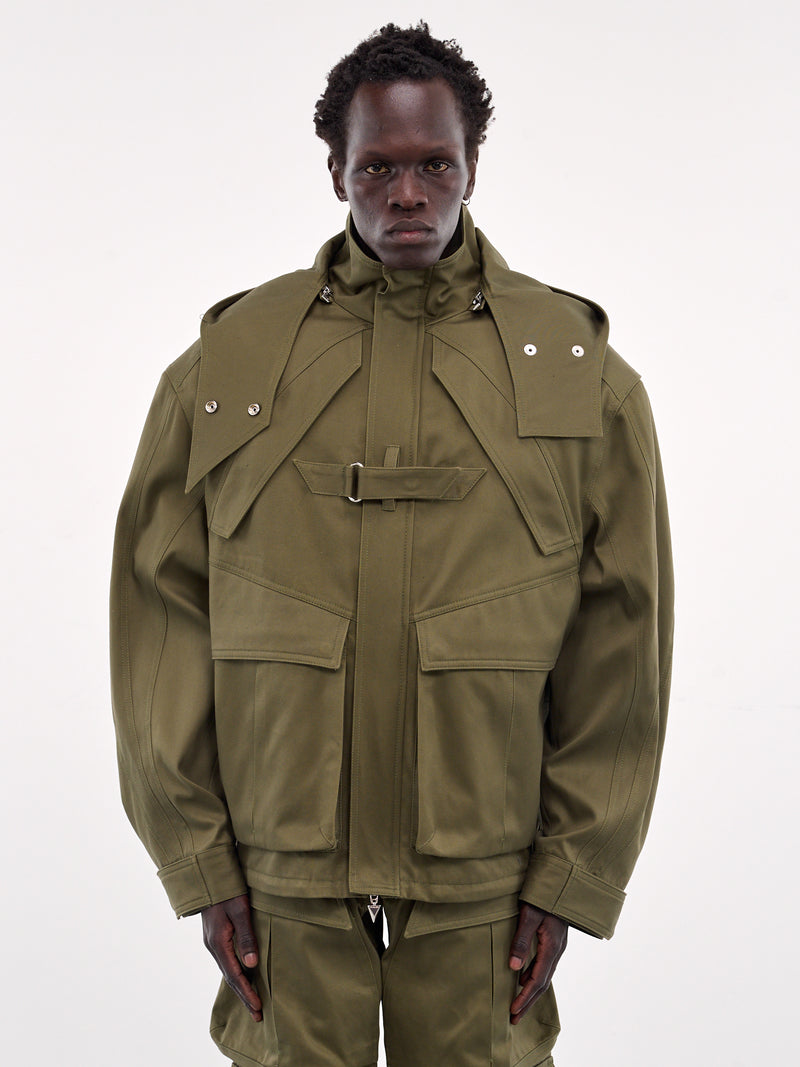 Cargo Jacket (25P1MA0188264-KHAKI)