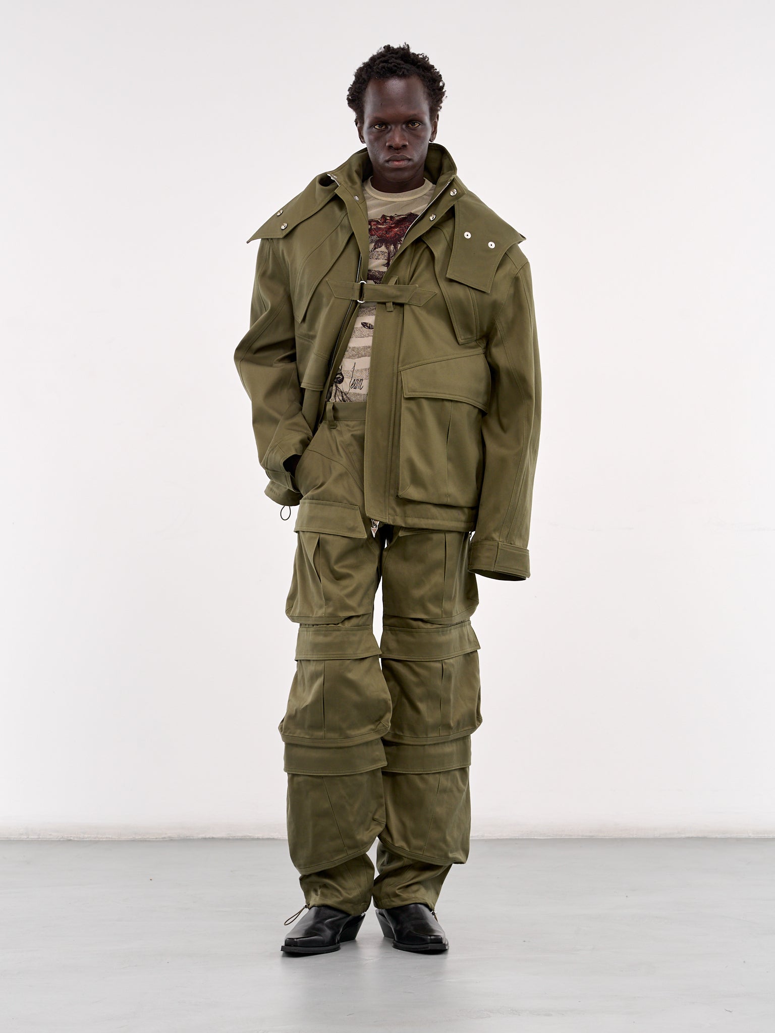 Cargo Jacket (25P1MA0188264-KHAKI)