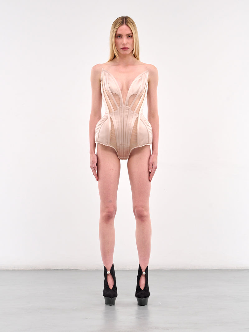 Corseted Bustier (25S1CT0118384-PALE-NUDE)