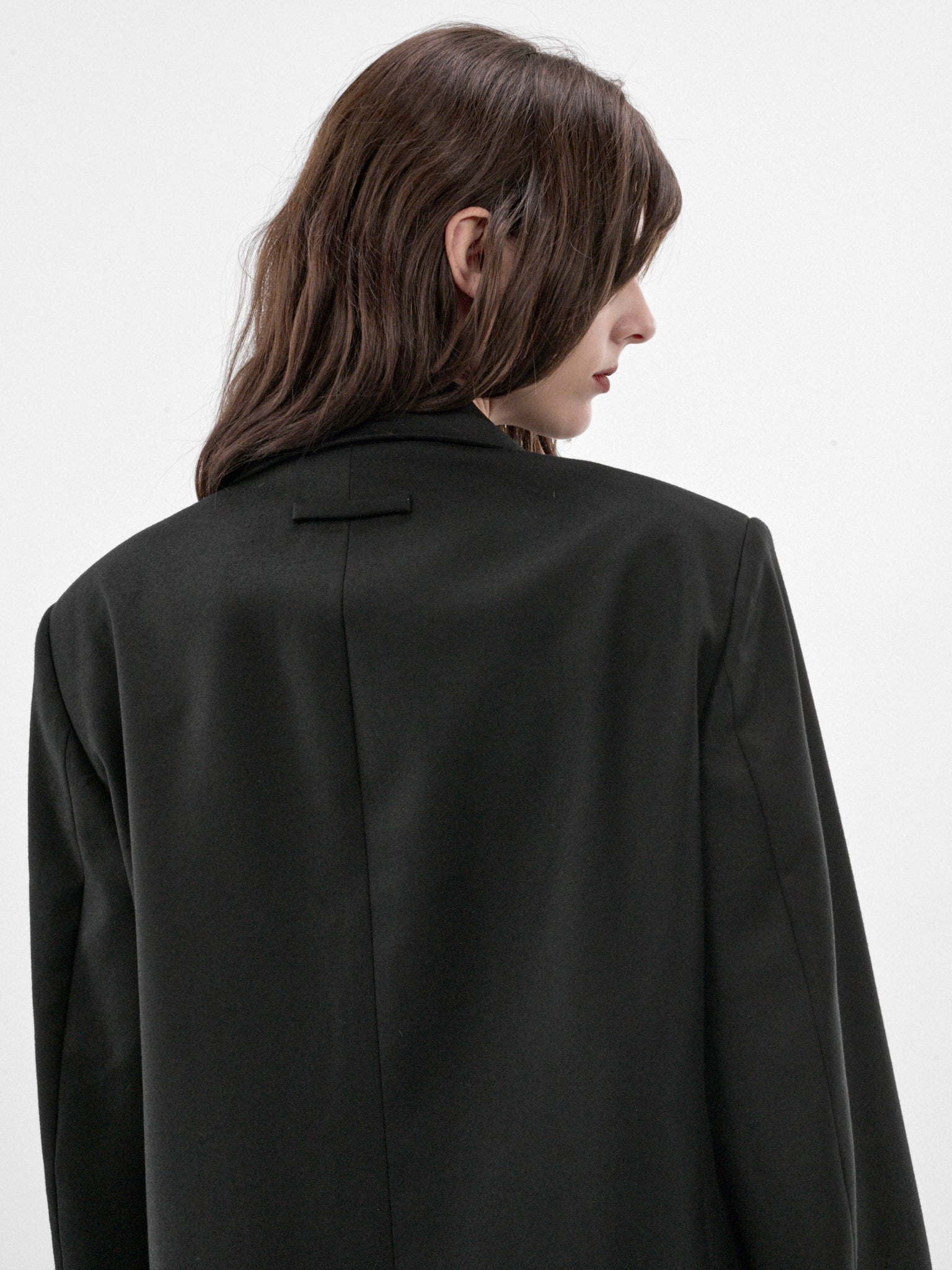 Black Wool Tailored Jacket (26-04-W-JA056-W127-BLACK)