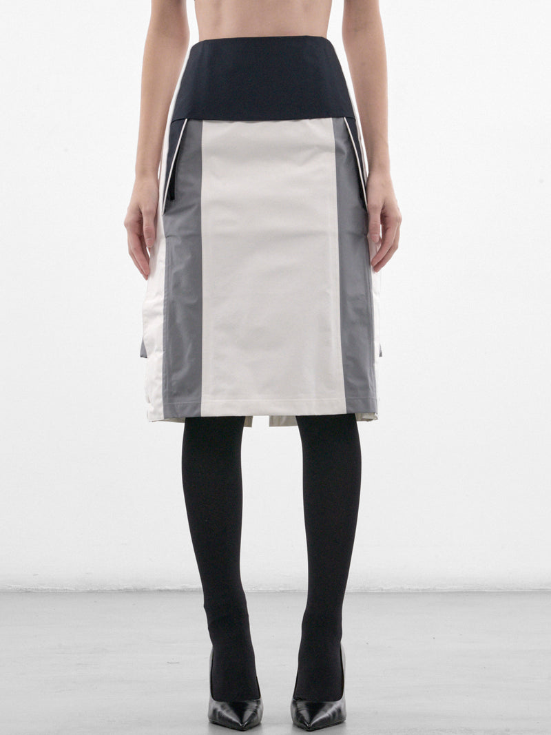 SKII Multicolor Paneled Skirt (26-04-W-SK075-W129-MULTI)