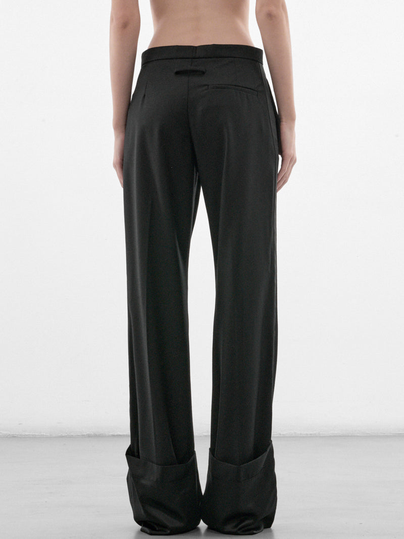 Black Wool Tailored Trouser (26-04-W-TR157-W127-BLACK)