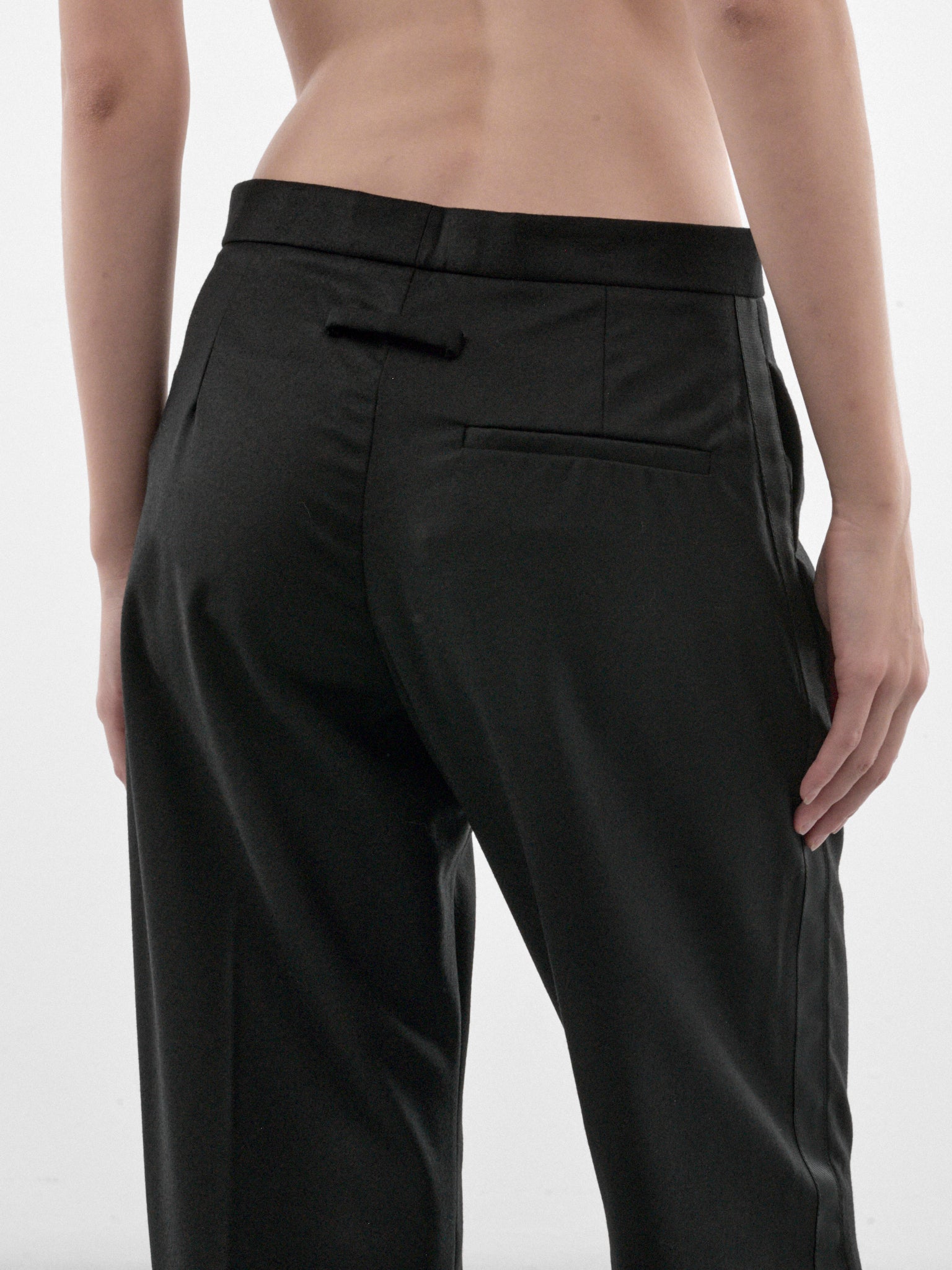 Black Wool Tailored Trouser (26-04-W-TR157-W127-BLACK)