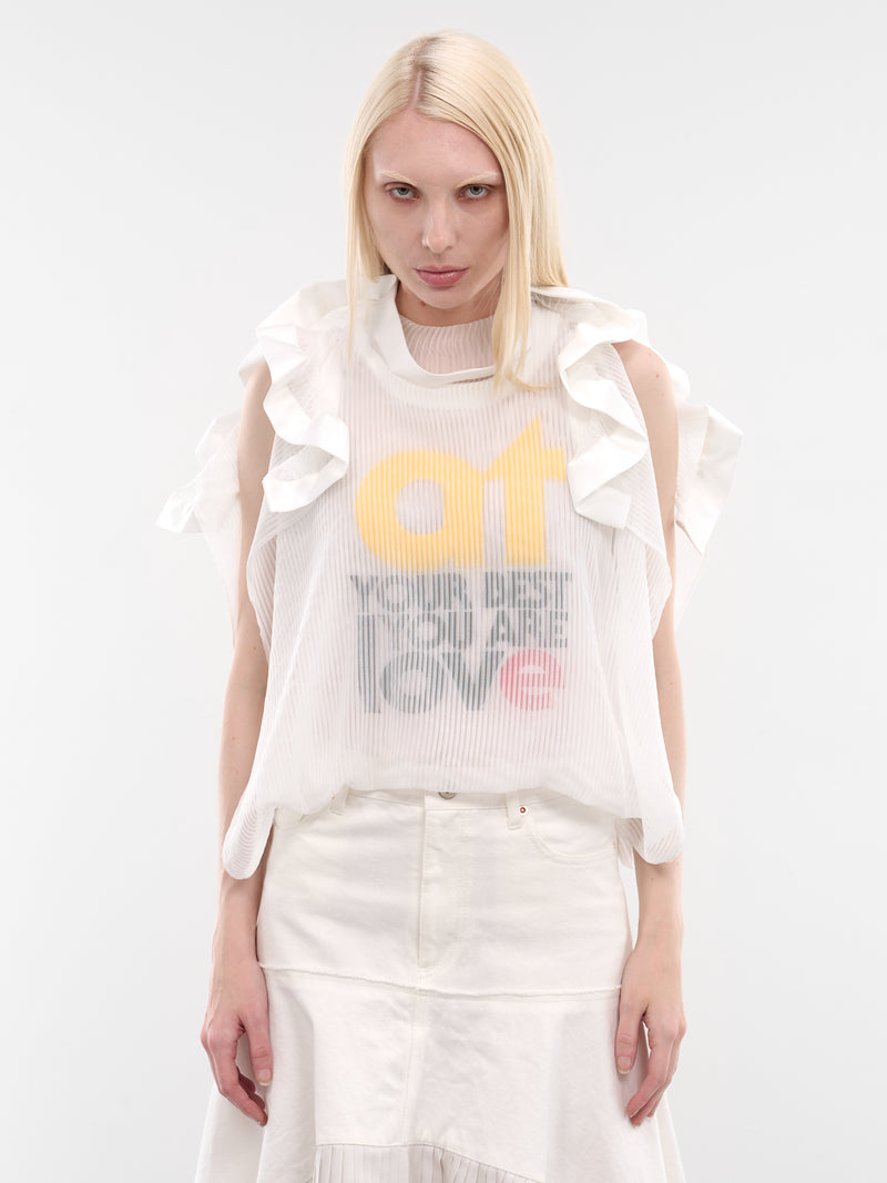 SACAI Ruffled Pullover | H.Lorenzo - front