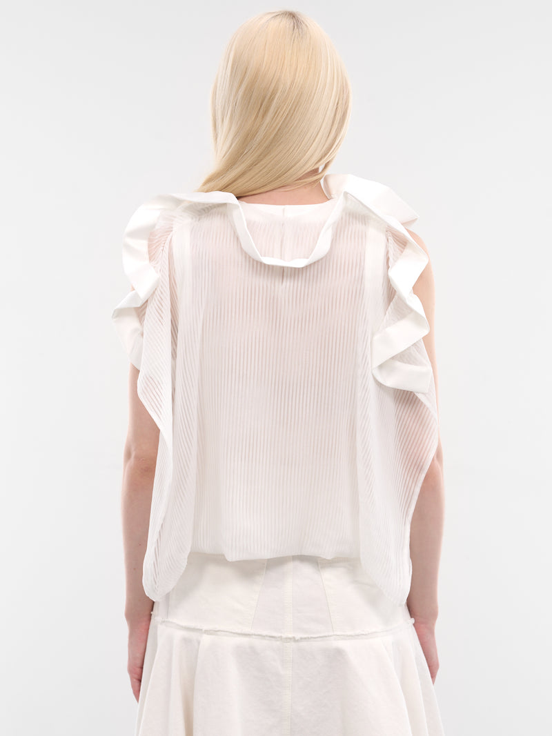SACAI Ruffled Pullover | H.Lorenzo - back