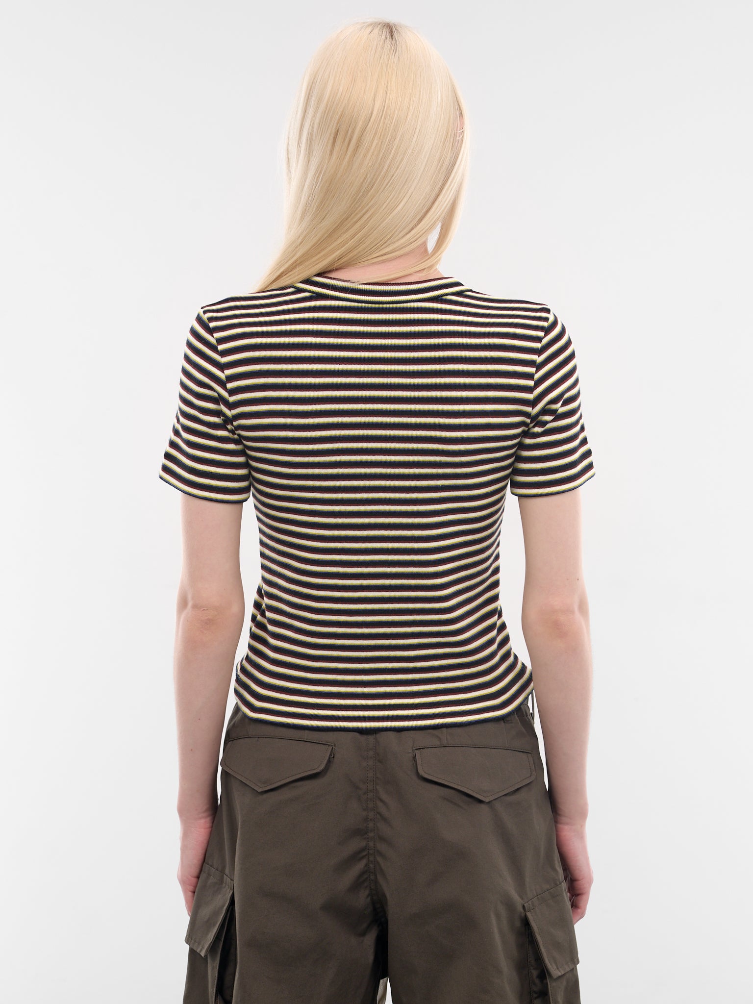 SACAI Striped Slim Logo Tee | H.Lorenzo - back