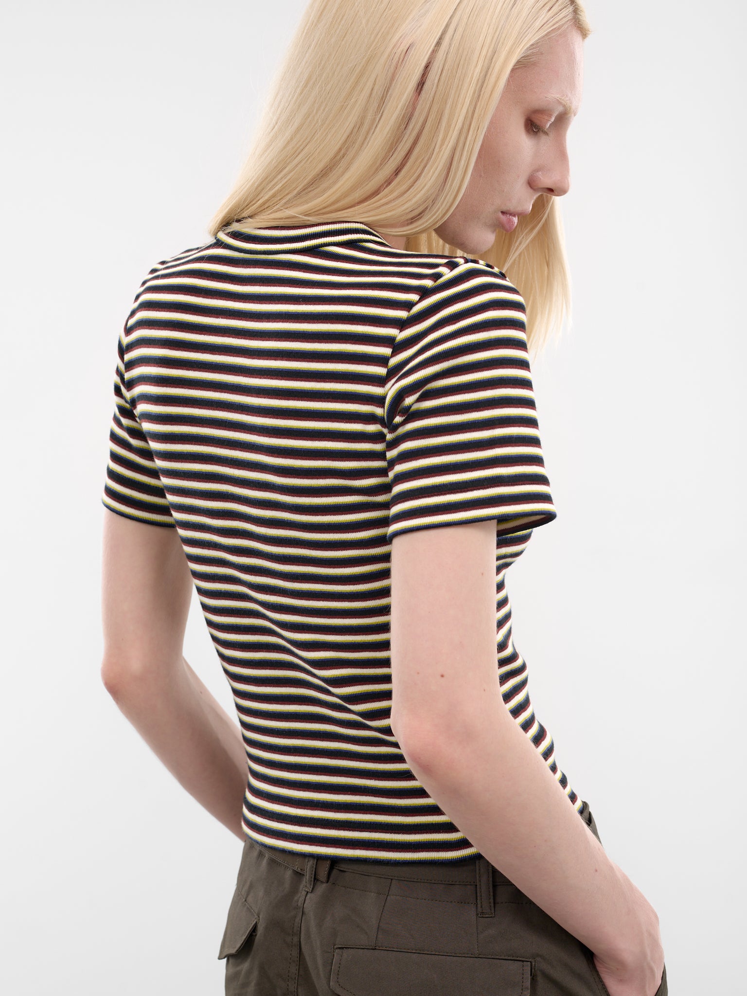 SACAI Striped Slim Logo Tee | H.Lorenzo - detail 2