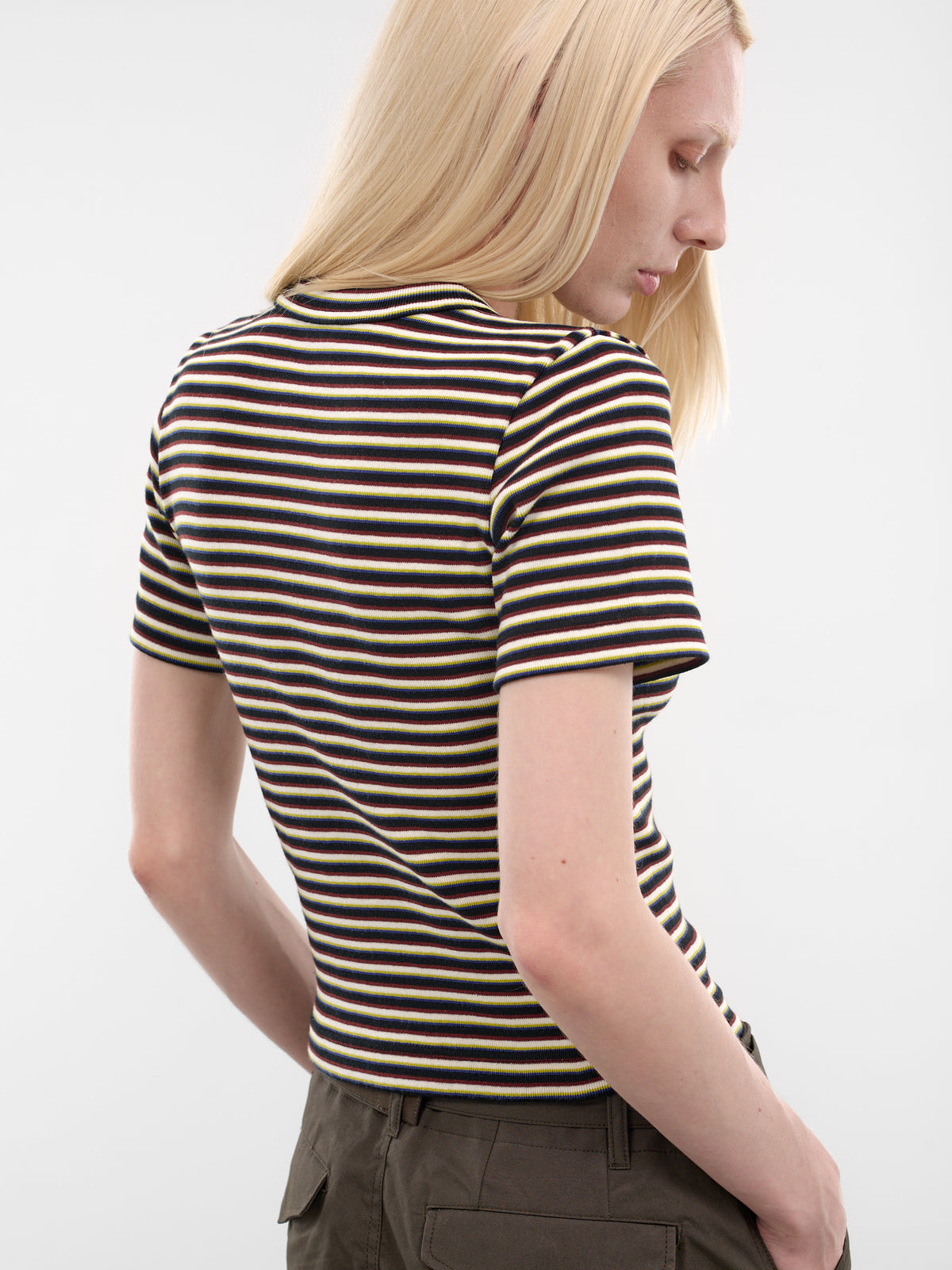 SACAI Striped Slim Logo Tee | H.Lorenzo - detail 2