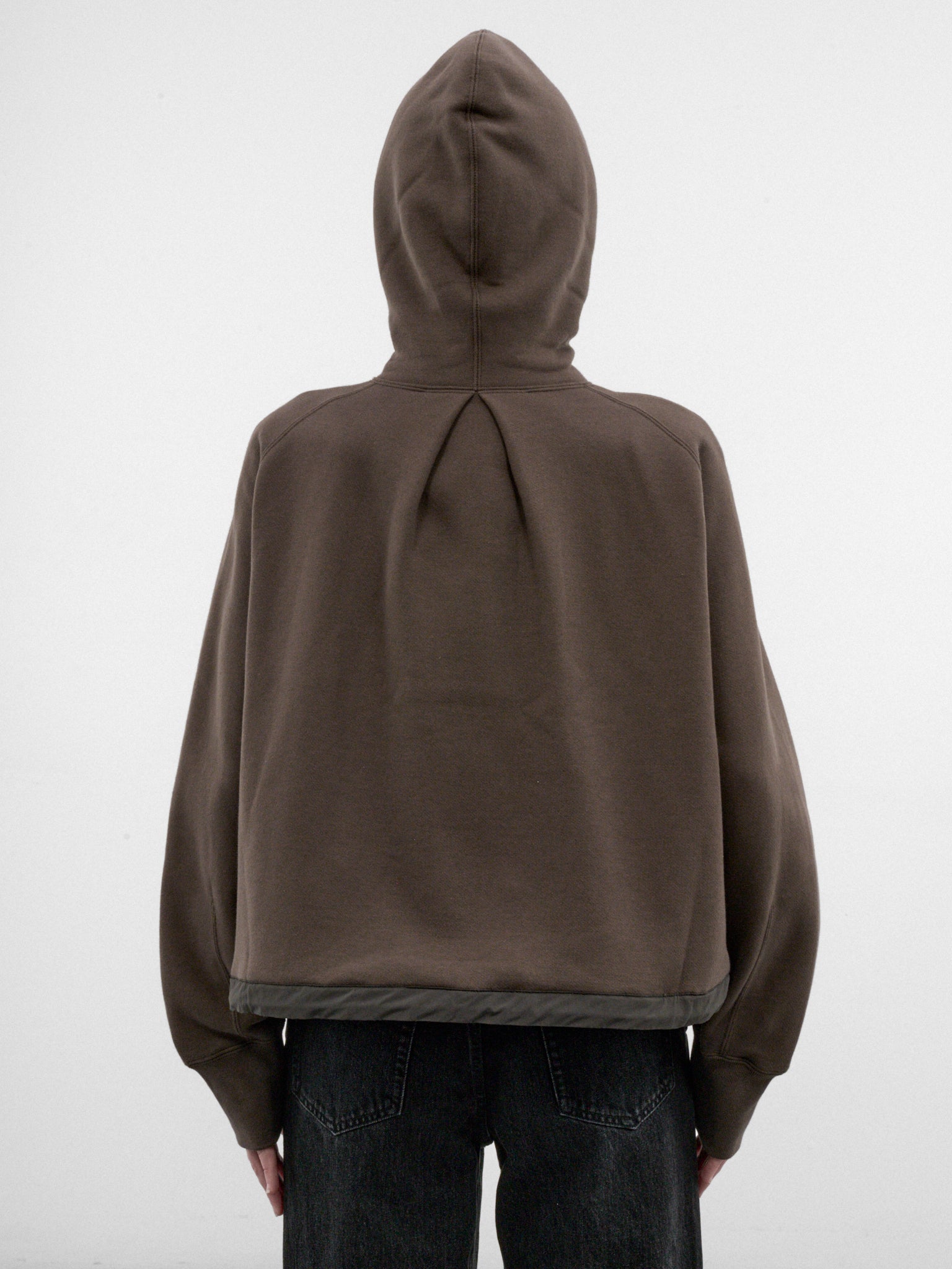 Khaki Cotton Jersey Zip Hoodie (26-08684-501-KHAKI)