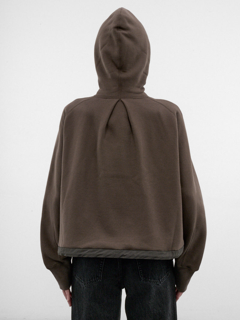 Khaki Cotton Jersey Zip Hoodie (26-08684-501-KHAKI)