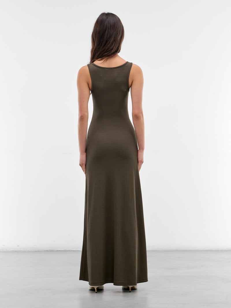 Droplet Crystal Loophole Maxi Dress (26013832-HUSK)