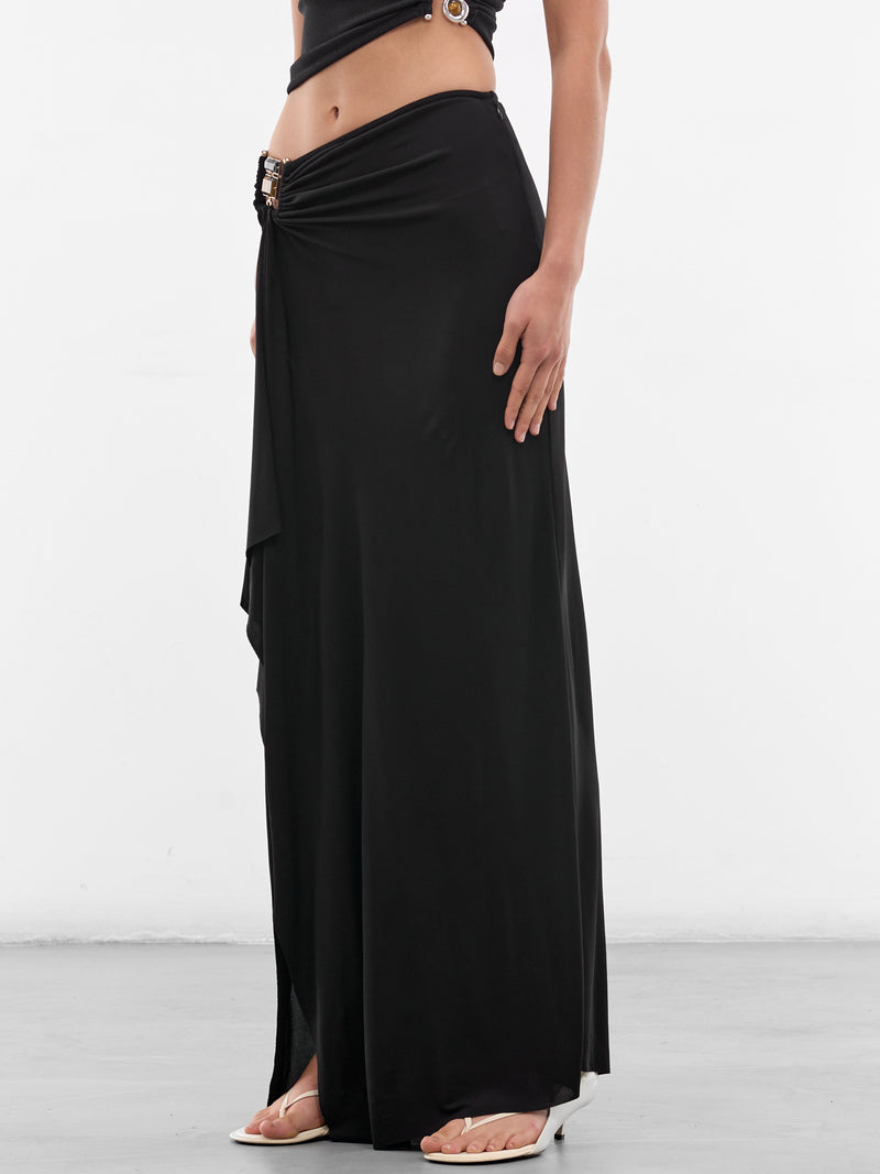 Black Bezel Quartz Cascade Skirt (26014746-BLACK)