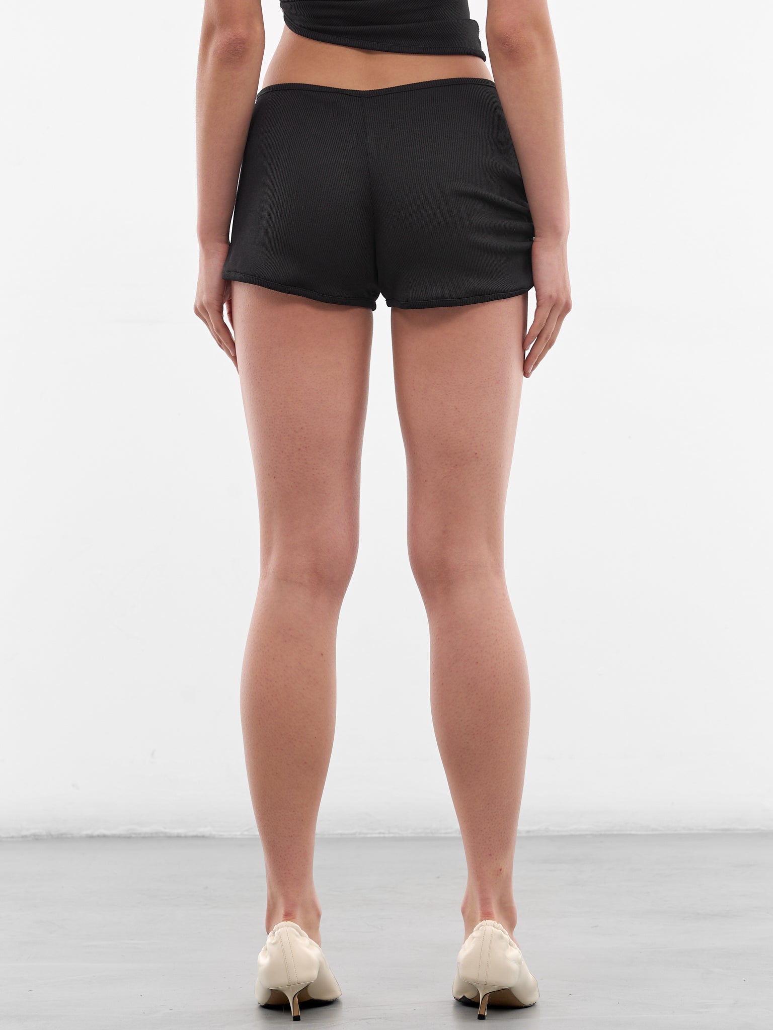 Black Droplet Crystal Track Shorts (26015756-BLACK)