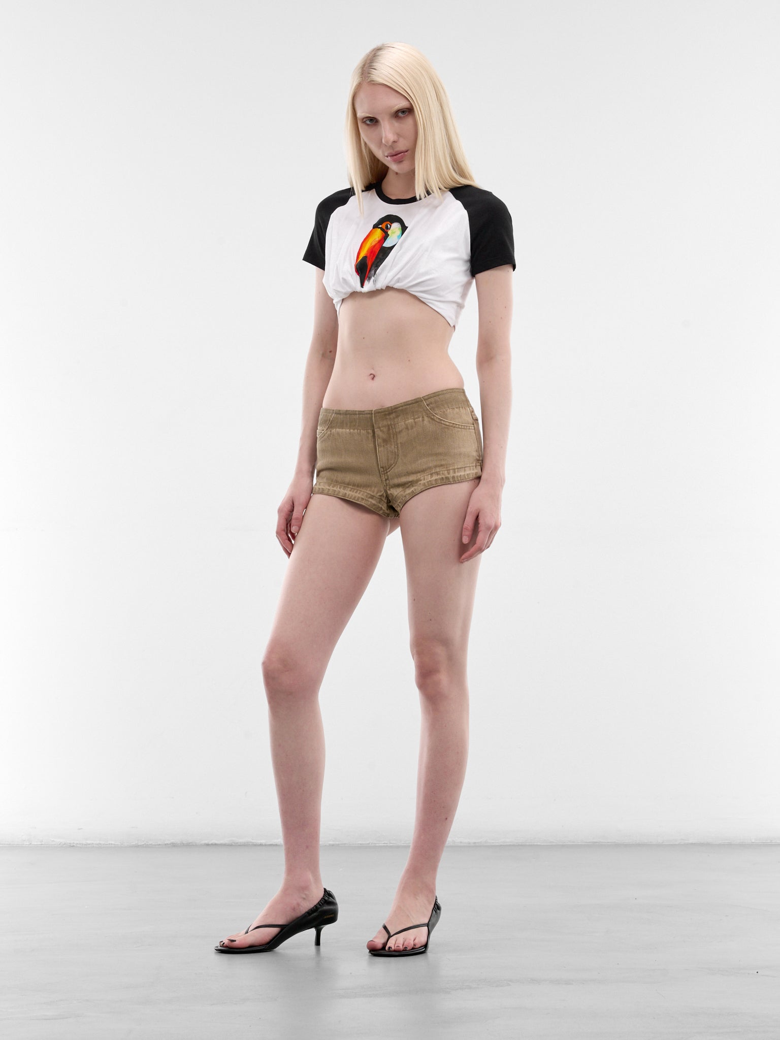 CHRISTOPHER ESBER Tucked Crop Tee | H.Lorenzo - styled
