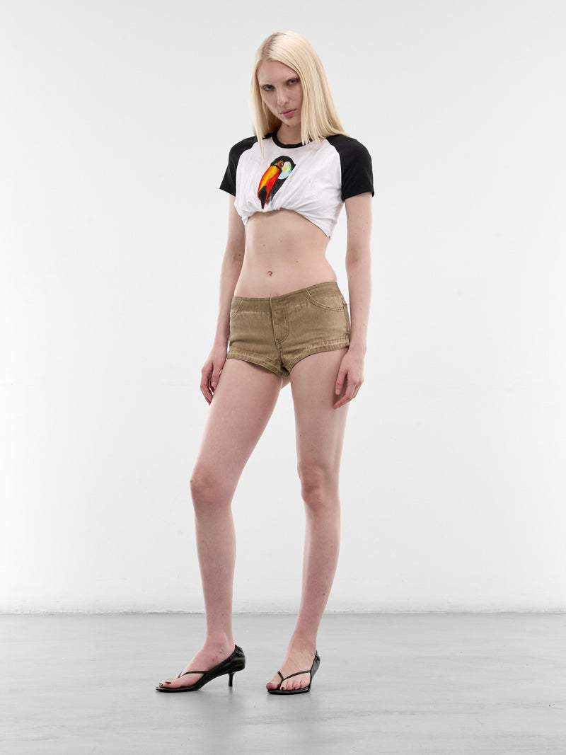 CHRISTOPHER ESBER Tucked Crop Tee | H.Lorenzo - styled