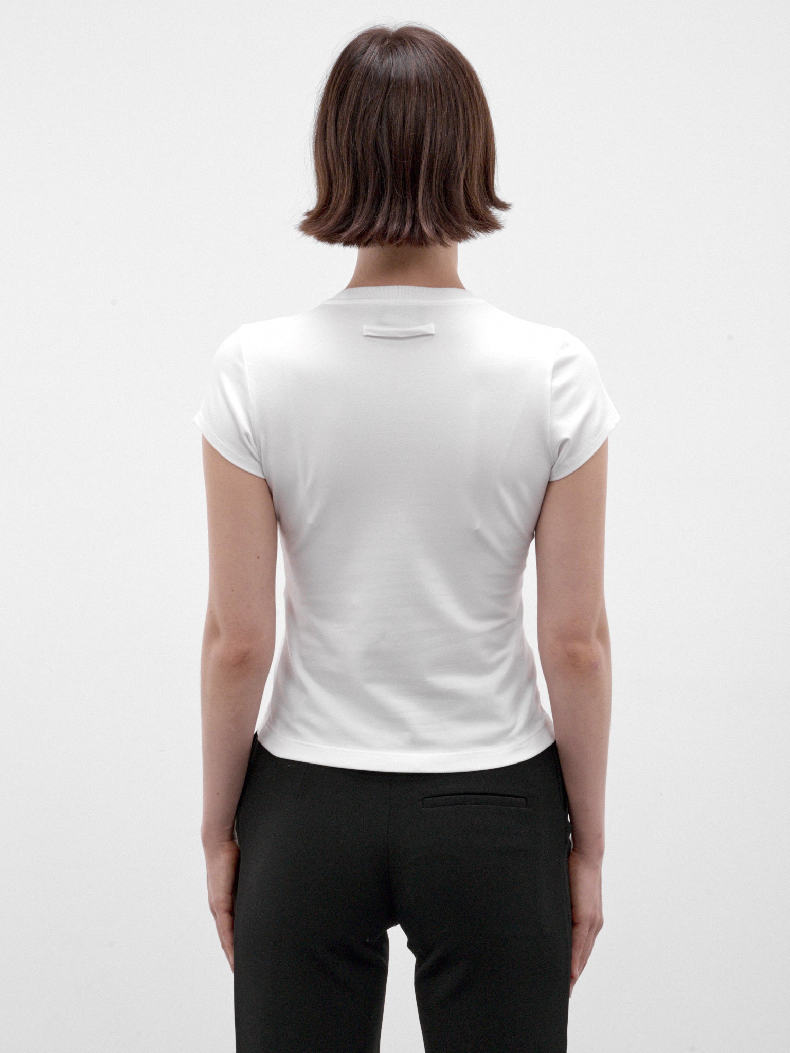 White Cotton Logo Baby Tee (26/04-TO544-J075-010030-WHITE-)
