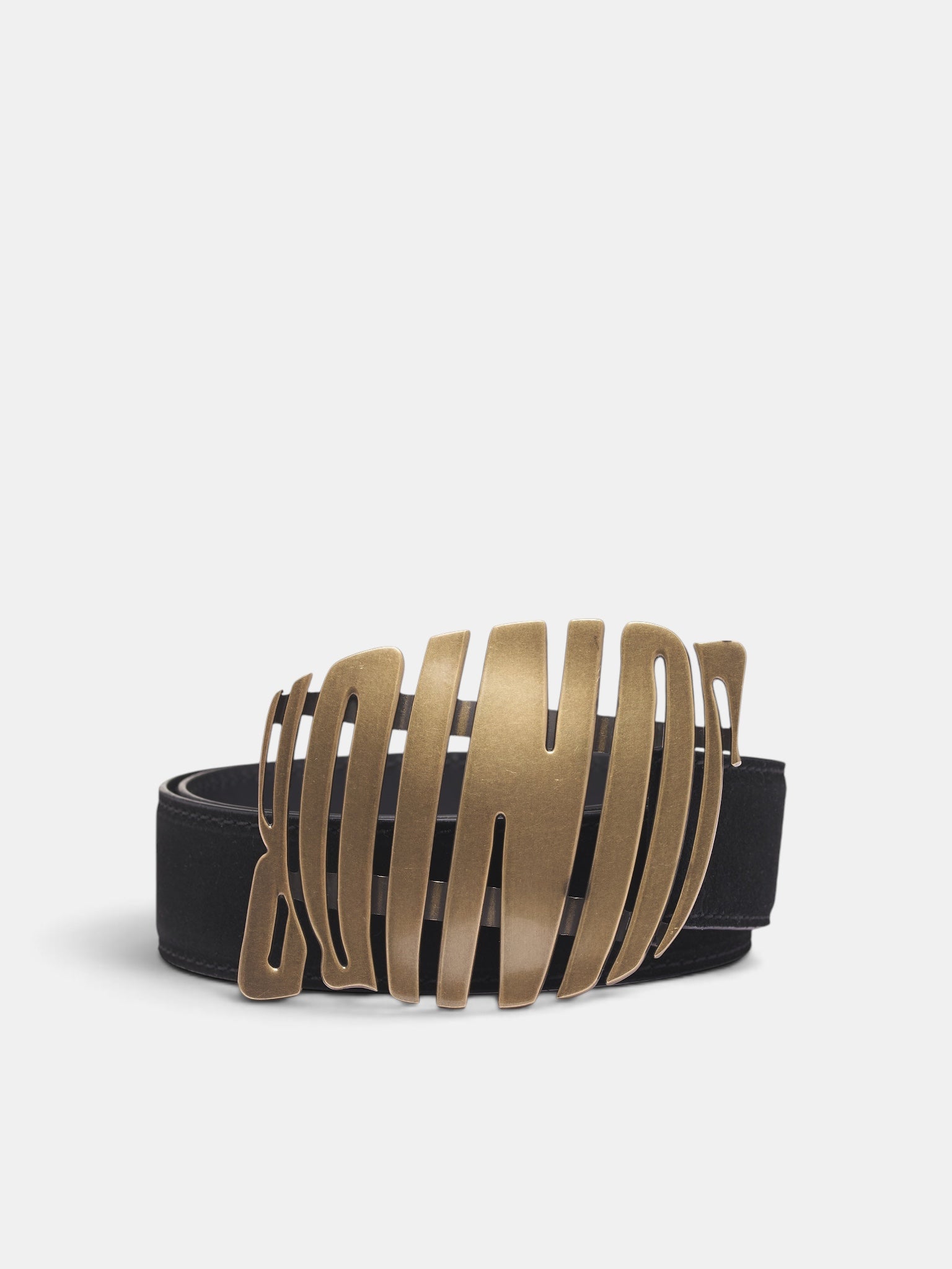 Black Junior Suede Belt (26/04-W-AC127-L063-00-BLACK)
