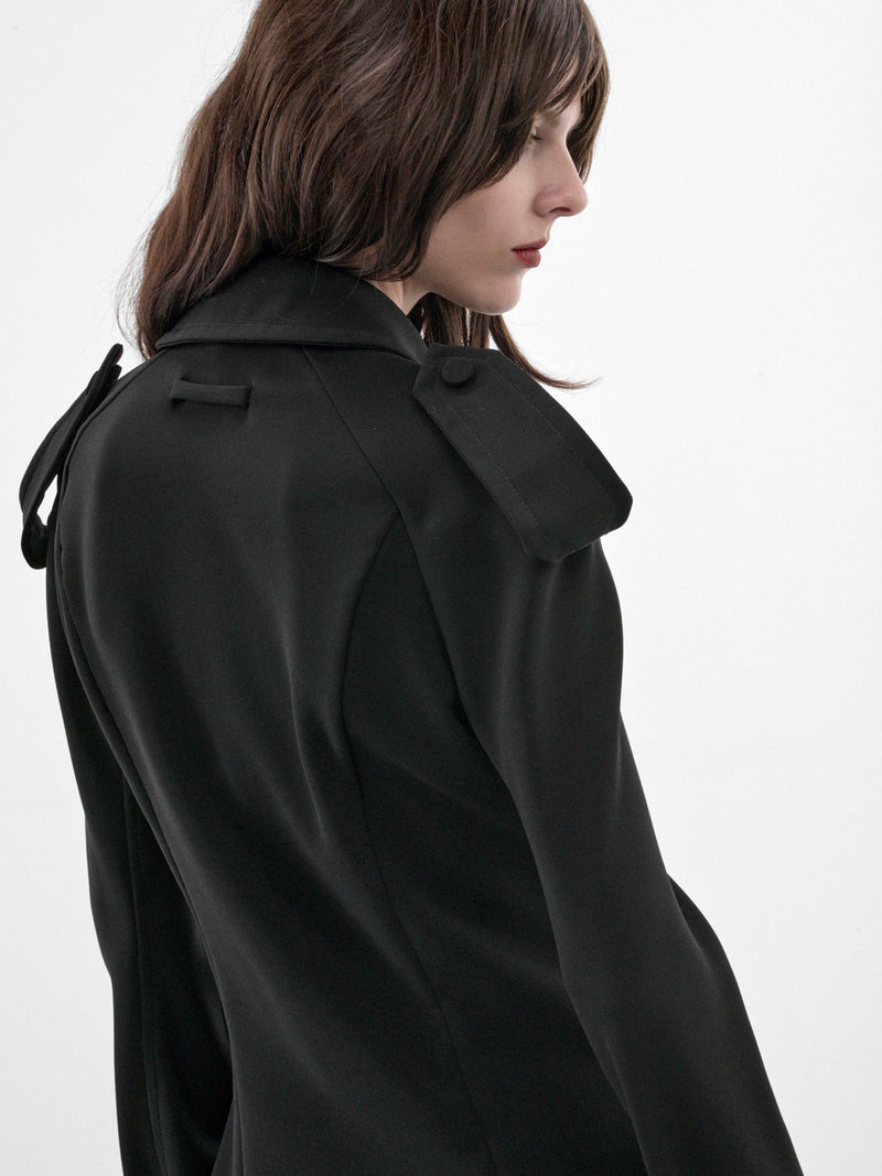 Black Military Shirt (26/04-W-ST069-W124-00-BLACK)