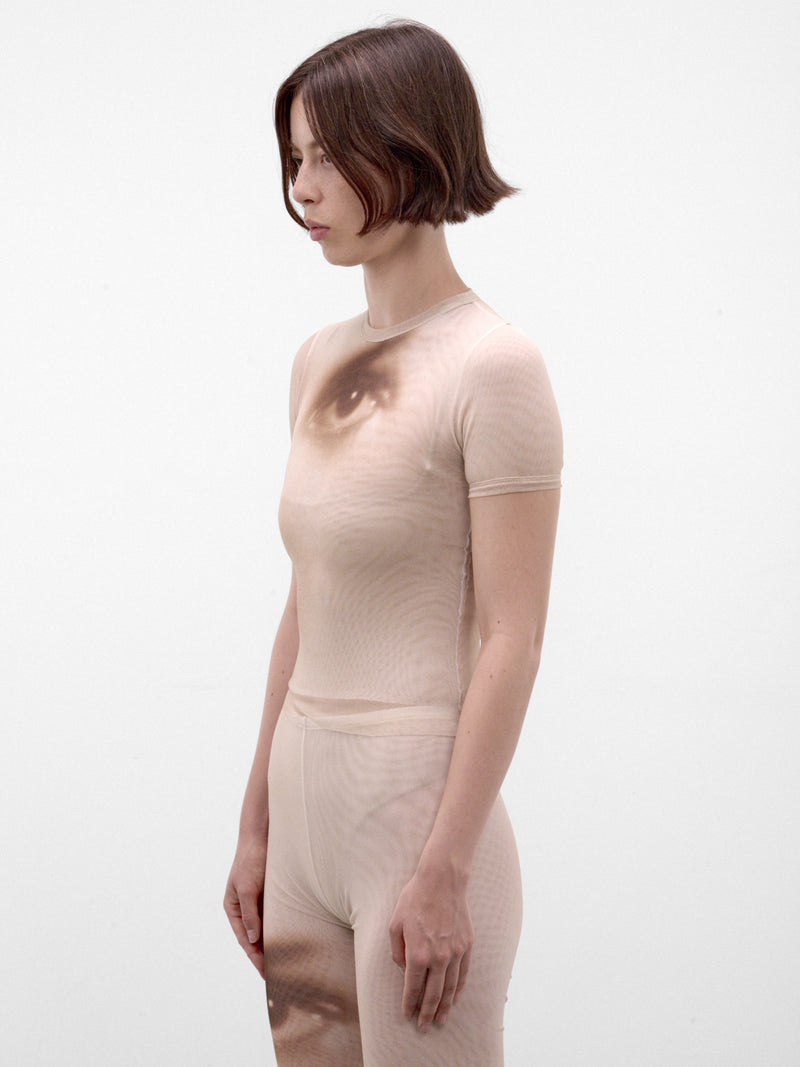 Beige Trompe L'oeil Eye Tank (26/04-W-TO563-M032P-68-BEIGE)