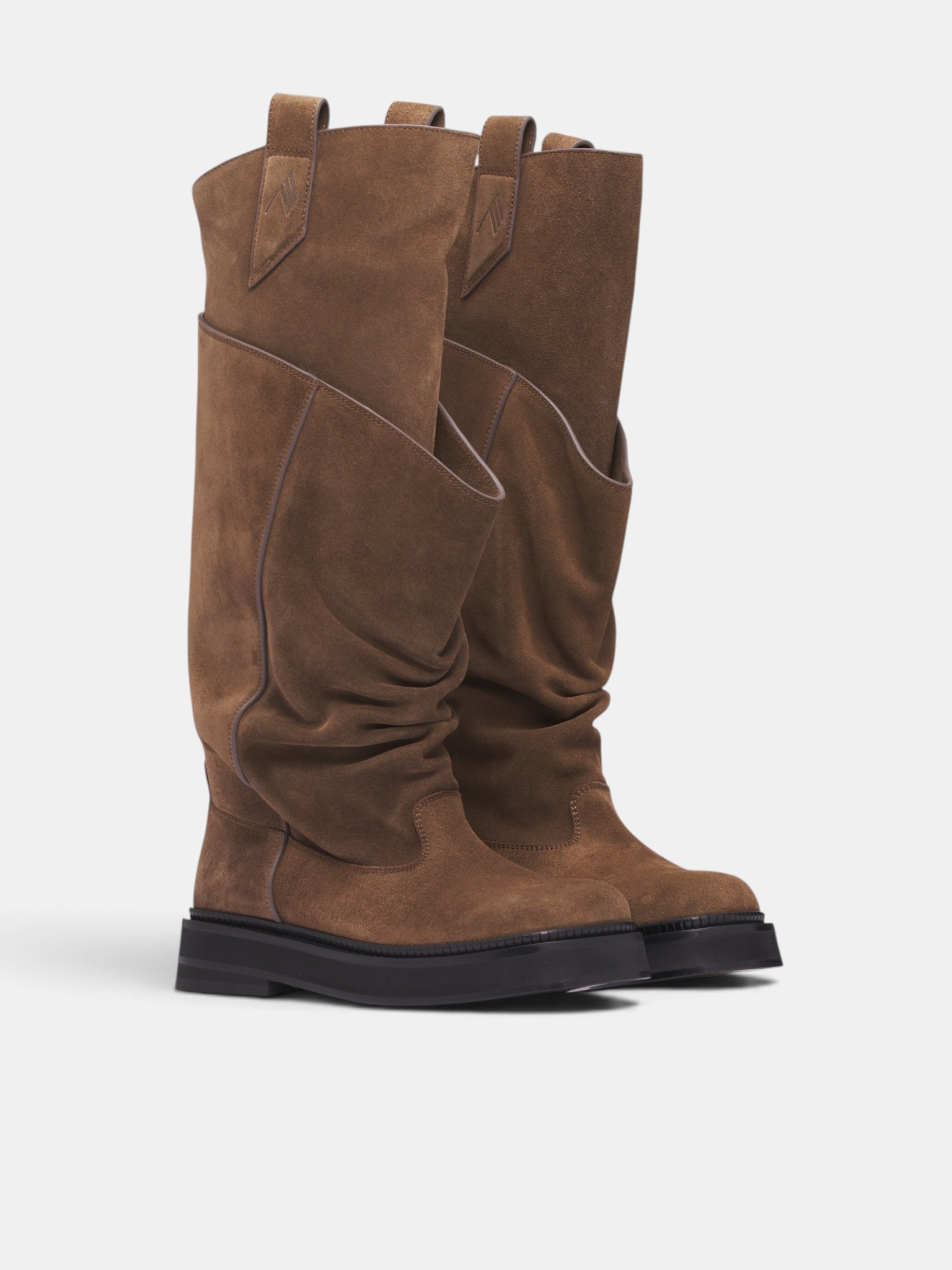 Robin Passeggiata Suede Combat Boots (260WSH00902-BROWN)