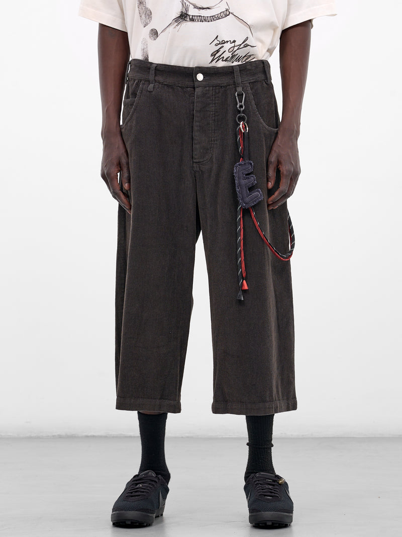 Petrol Cropped Corduroy Trousers (261-MST055-PETROL-FADE-OUT)