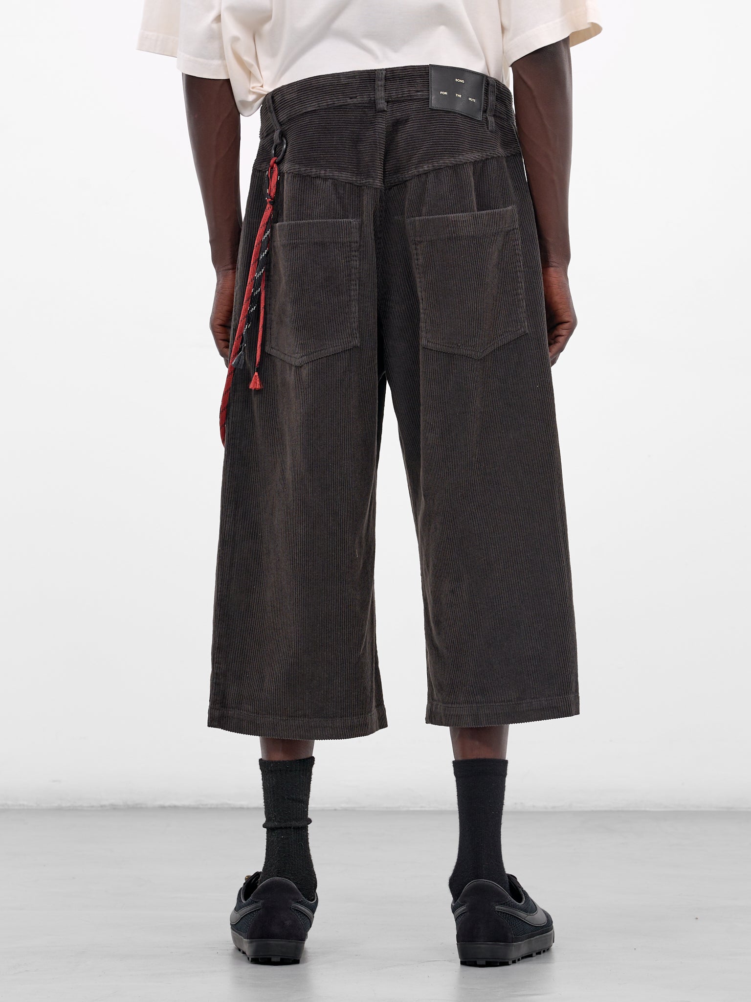 Petrol Cropped Corduroy Trousers (261-MST055-PETROL-FADE-OUT)