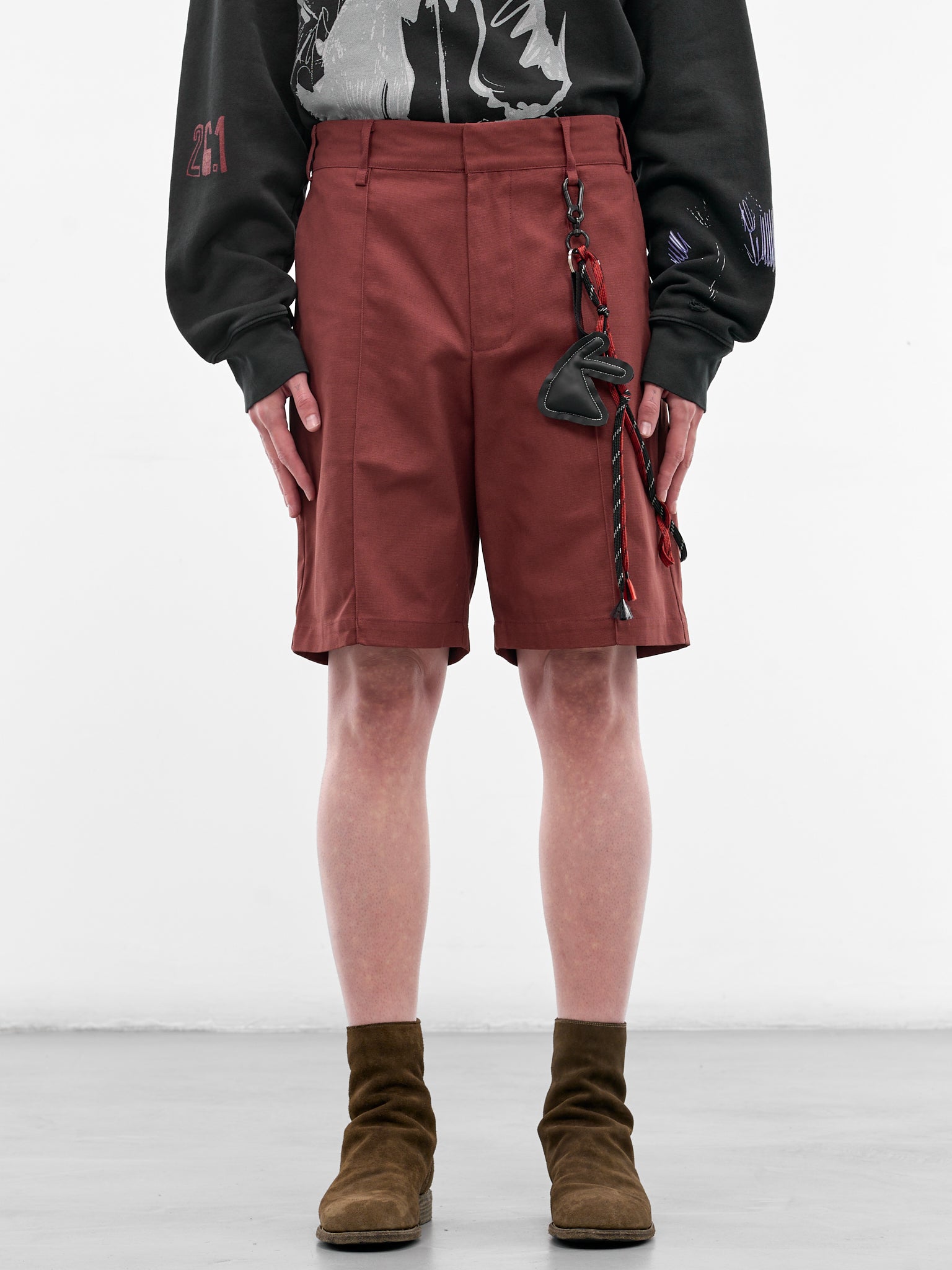 SONG FOR THE MUTE Knee Shorts | H.Lorenzo - front