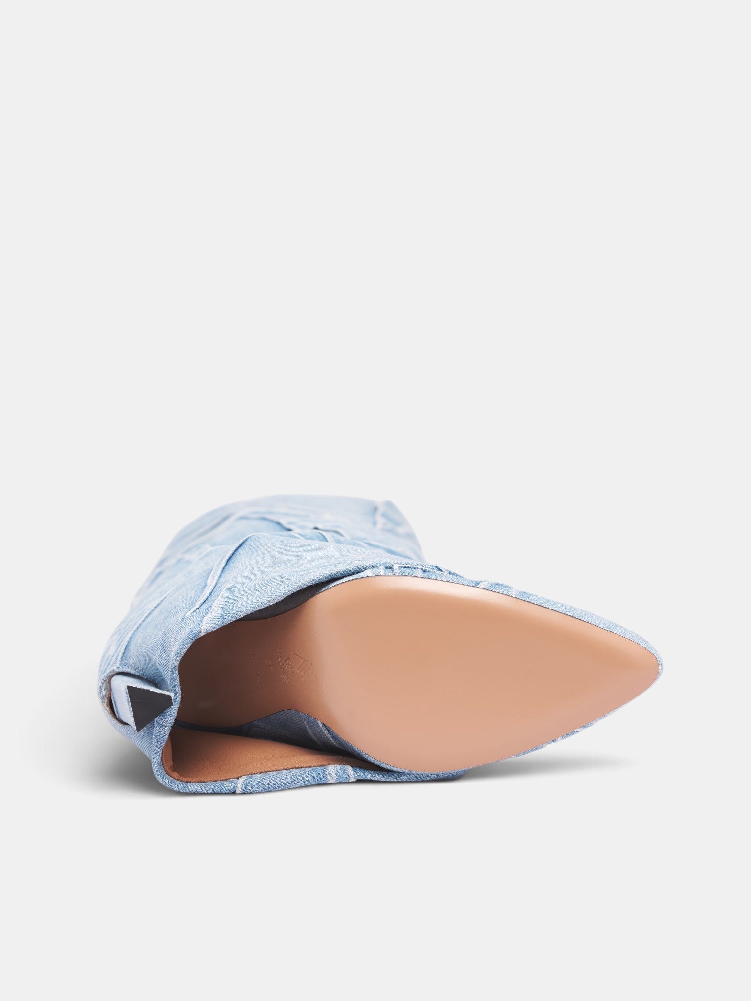 Blue Denim Folded Leon Boots (261WSH00923-BLUE)