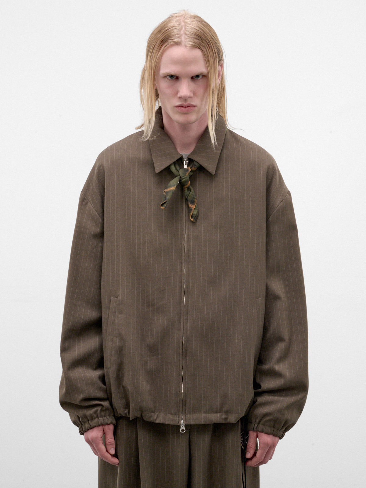 Taupe Slim Zip Coach Jacket (262-MJK122-TAUPE)