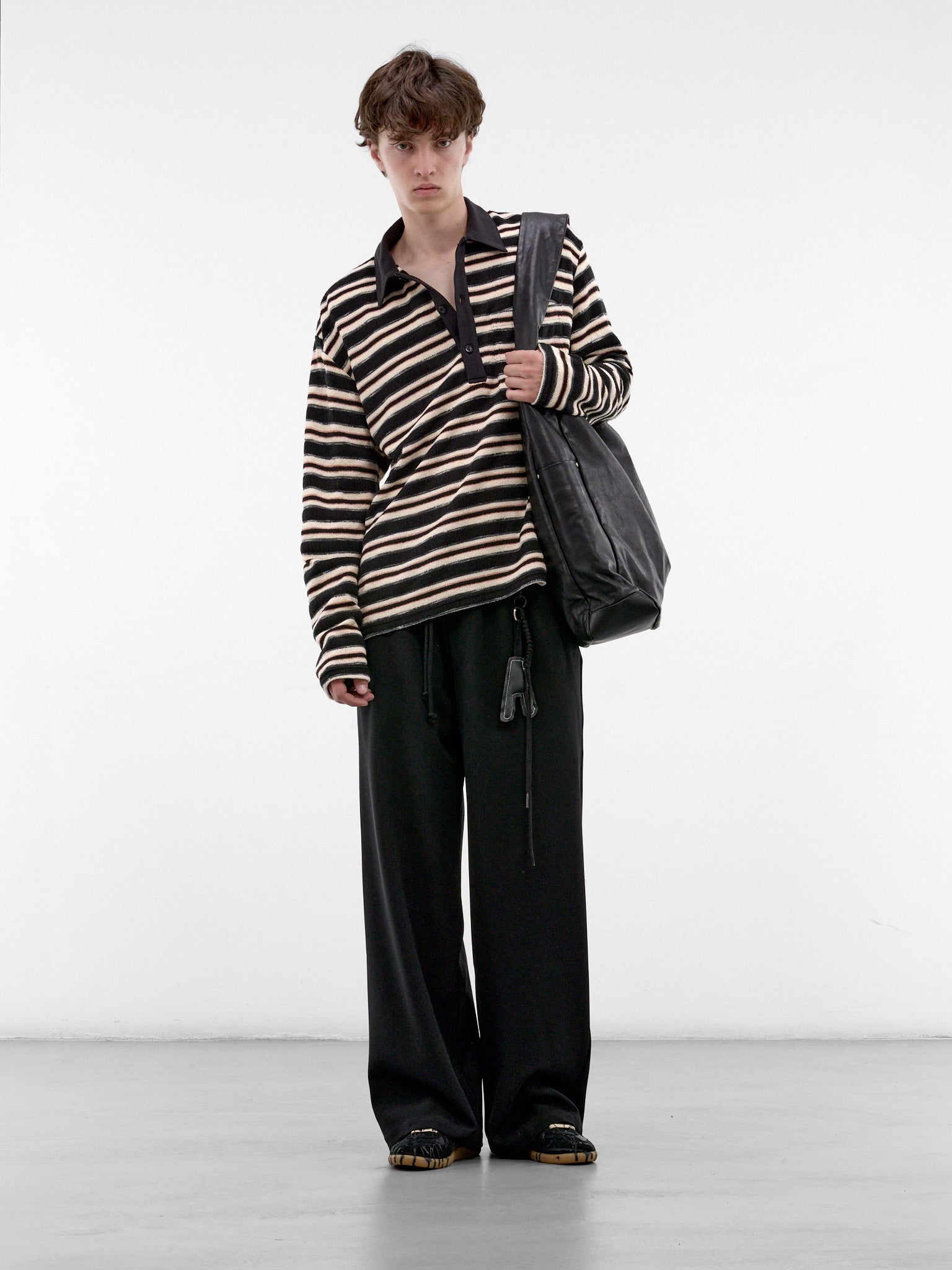 Black Relaxed Lounge Pants (262-UPT096-BLACK)