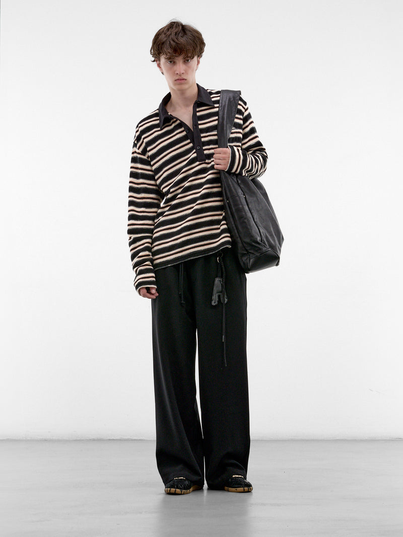 Black Relaxed Lounge Pants (262-UPT096-BLACK)