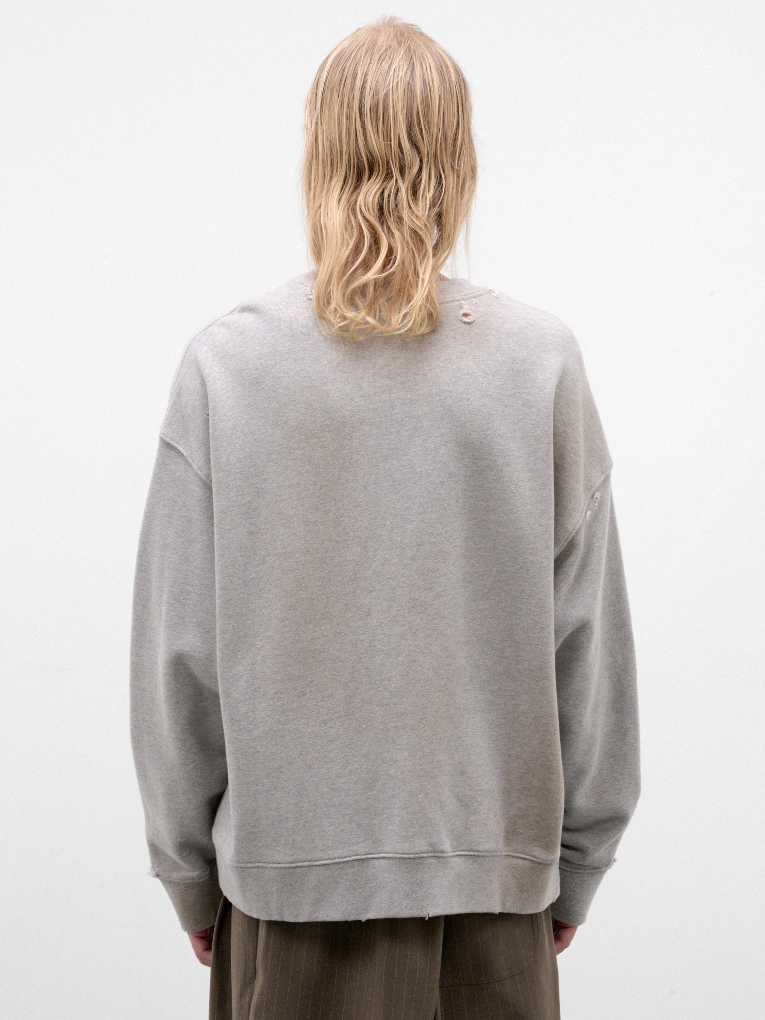 Gray Cotton Playground Relaxed Pullover (262-UJP029P5-GREY)