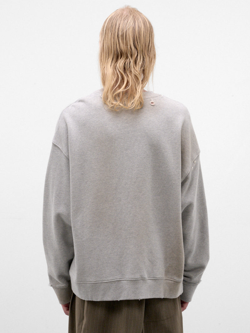 Gray Cotton Playground Relaxed Pullover (262-UJP029P5-GREY)