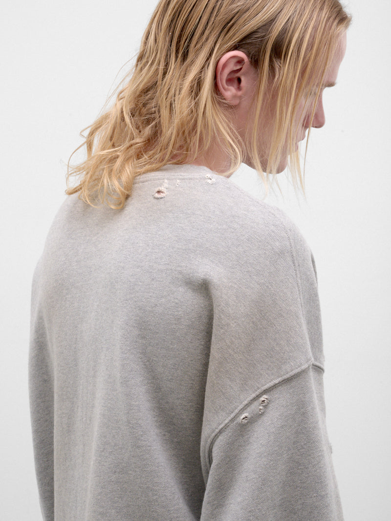 Gray Cotton Playground Relaxed Pullover (262-UJP029P5-GREY)
