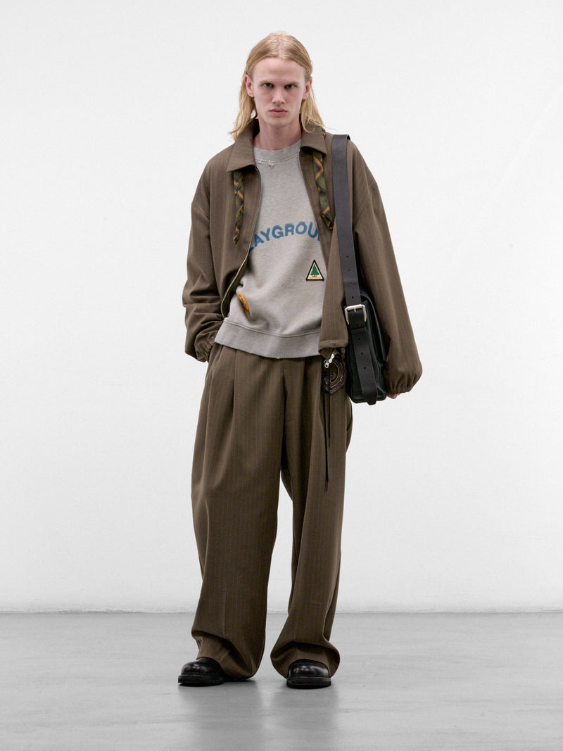 Taupe Slim Zip Coach Jacket (262-MJK122-TAUPE)