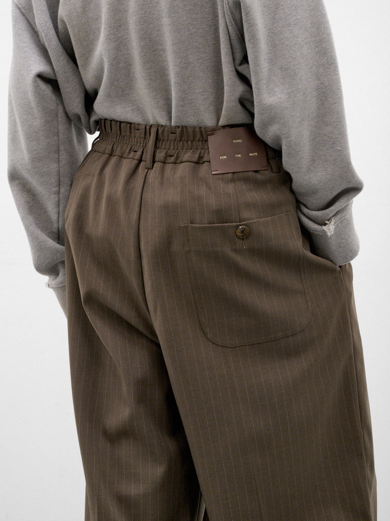 Taupe Wide Pleated Trousers (262-UPT109E-TAUPE)