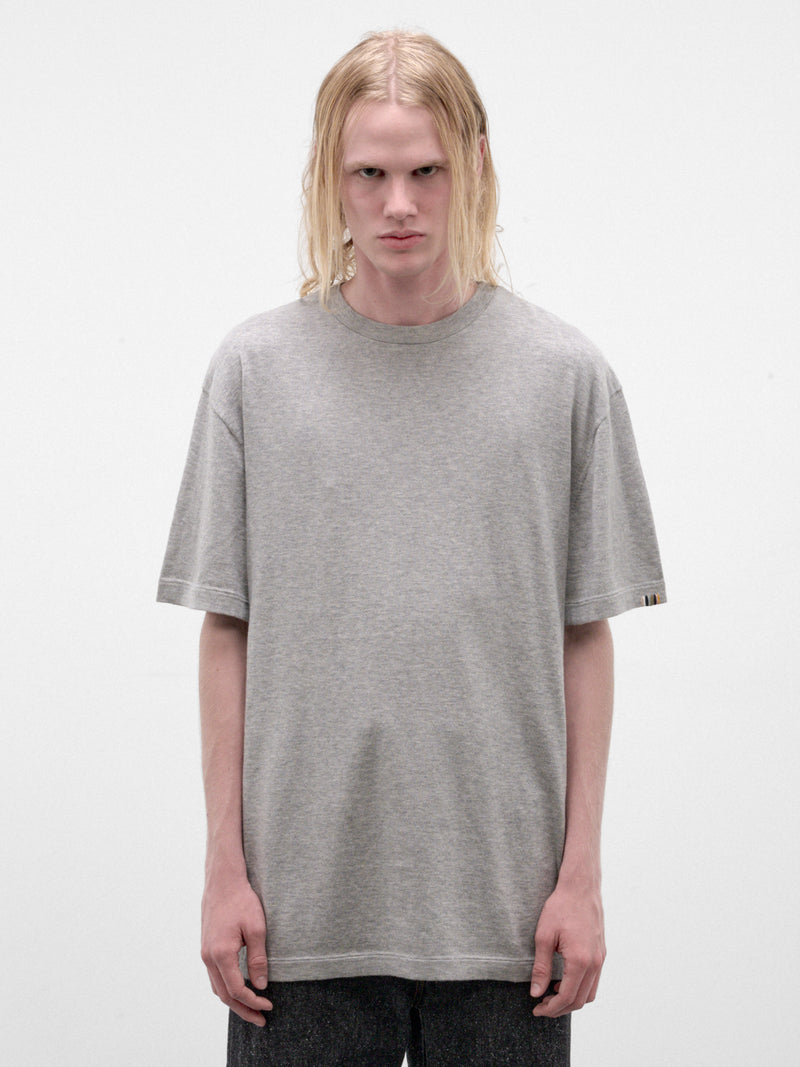Gray Cotton-Cashmere Tee (269-RIK-GREY)