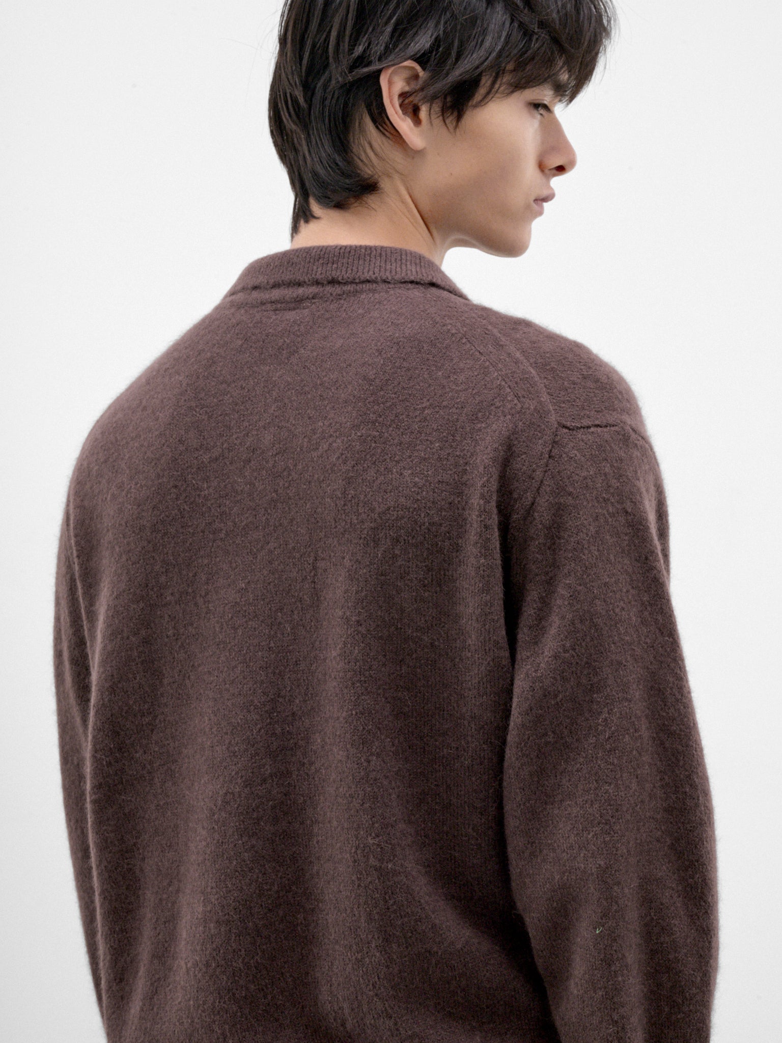 Brown Wool Knit Shirt (26A0401-BROWN)