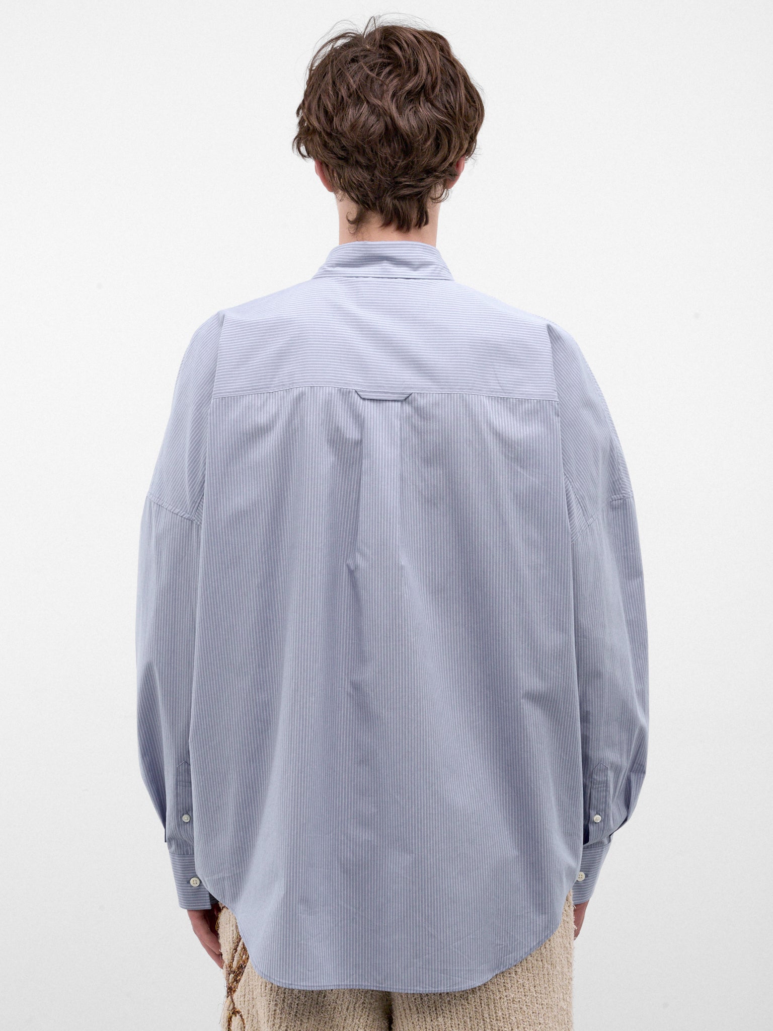 Blue Trompe L'oeil Tie Shirt (26AW20SH178-BLUE)